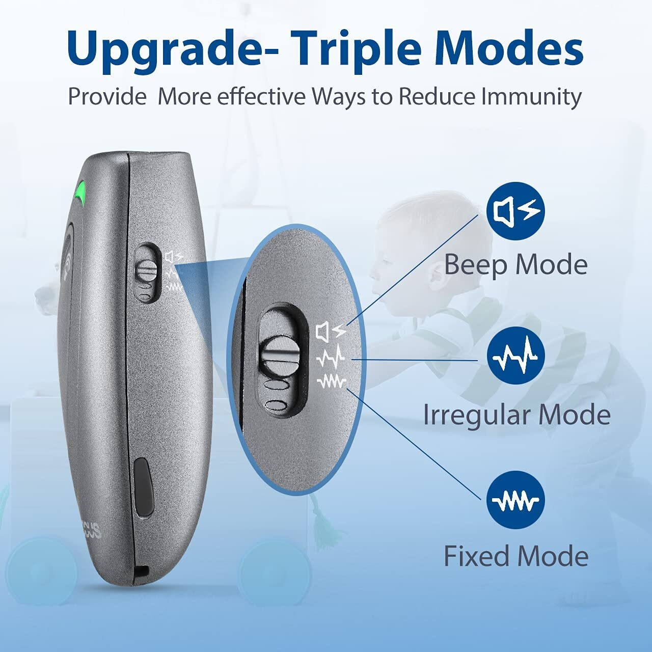 Modus Dog Barking Control Devices 3 Modes Ultrasonic Dog Training And Anti-Barking Device Rechargeable Dog Barking Deterrent Devices.Alternative To Anti Bark Collar Barking Silencer Indoor And Outdoor