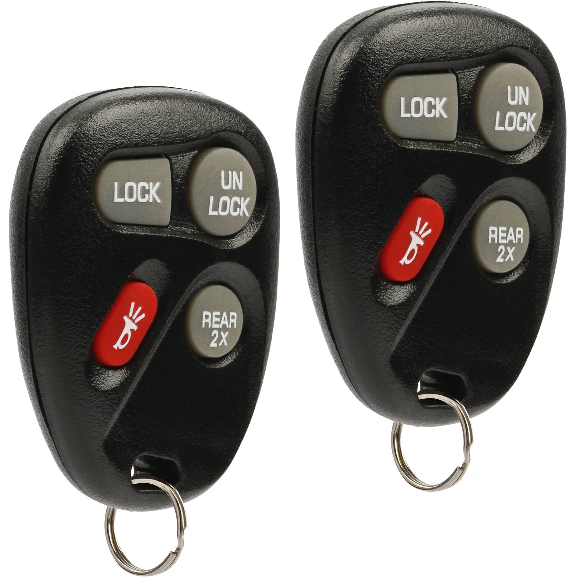 2 Keyless Entry Remote Key Fob - 4 Button (Rear 2X)