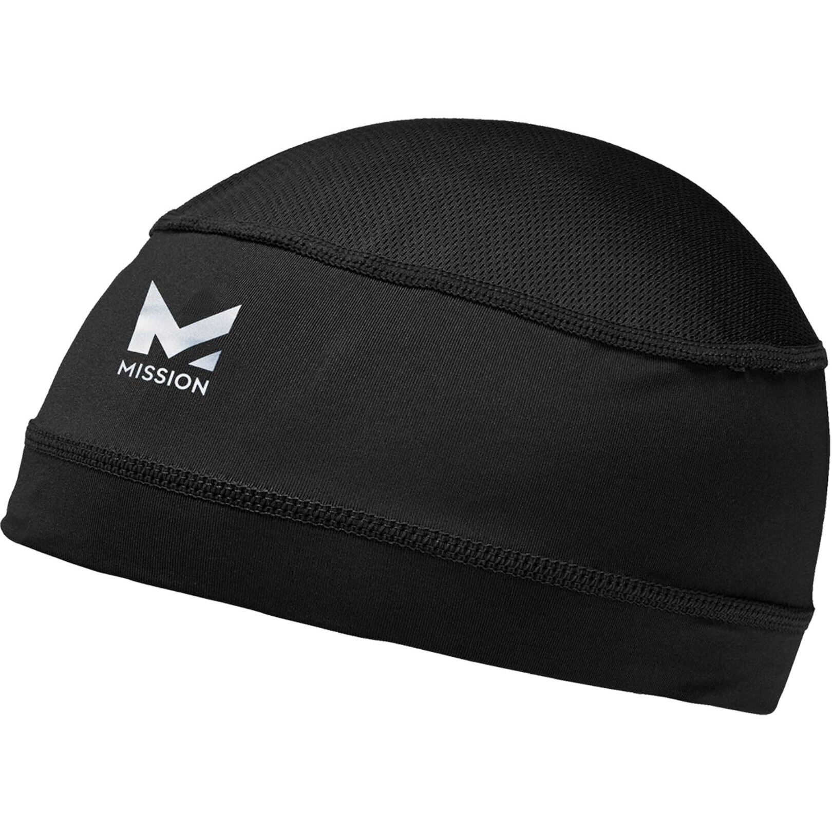 Mission Cooling Helmet Liner  Black - Lightweight & Breathable - Cools Up To 2 Hours - Upf 50 Sun Protection - Machine Washable