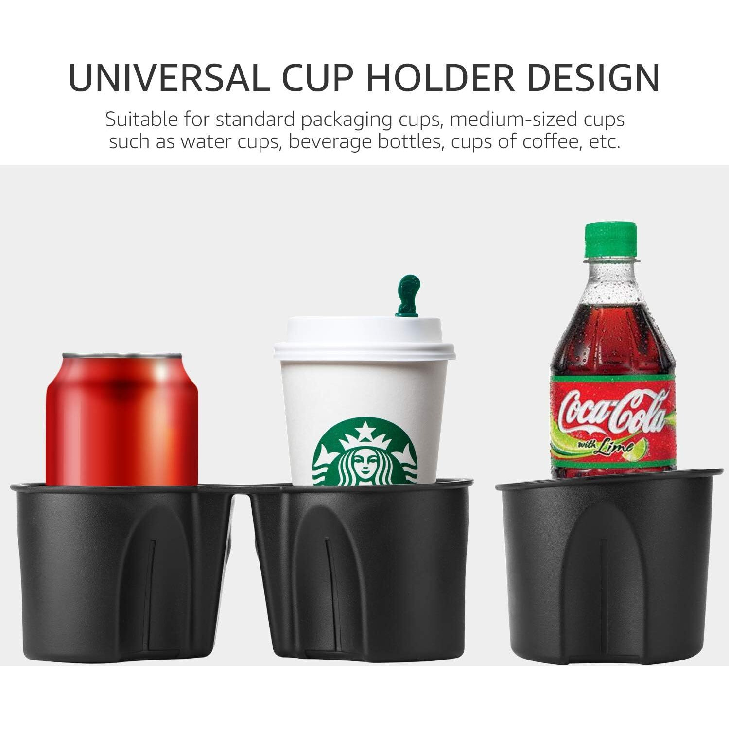 Motrobe Tesla Model Y Tesla Model 3 Center Console Cup Holder Inserts [Seamless Fit For Console] 2017-2020 Model 3 Model Y Not Fit 2021 Model 3