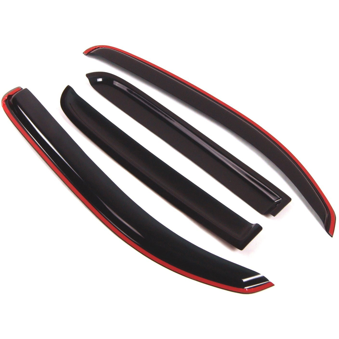 Car Window Rain Guard | In-Channel Visors Auto Side Window Deflectors | Windows Visor Rain Shields Compatible With 2006-2011 Chevrolet Hhr | 4 Pcs Set  Wd2-070I  Dark Smoke