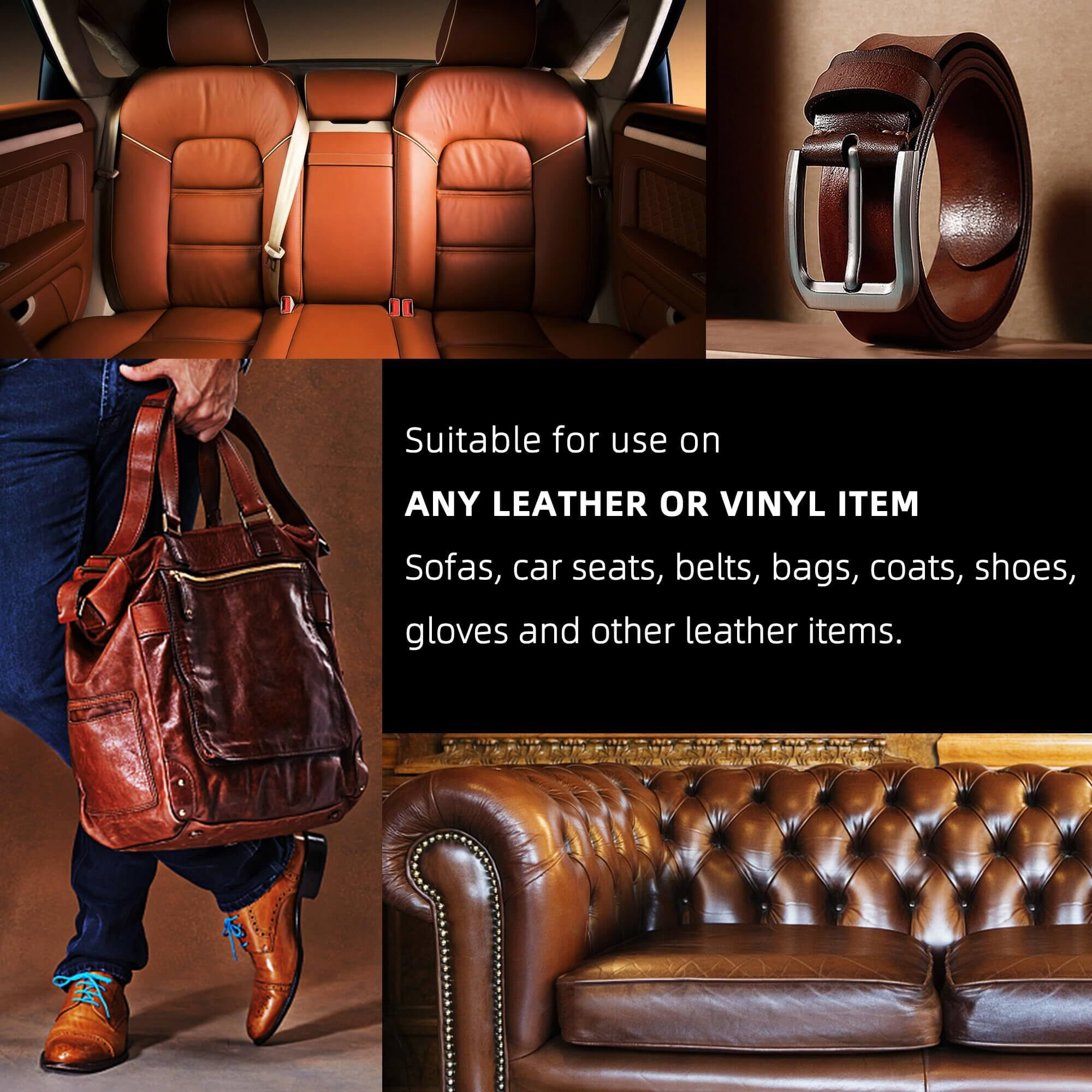 Awowz Leather Recoloring Balm  Leather Couch Repair Kit  Leather Restorer For Couches  Leather Scratch Repair  Leather Recoloring Balm For Faded & Scratched Leather Couches (Beige)