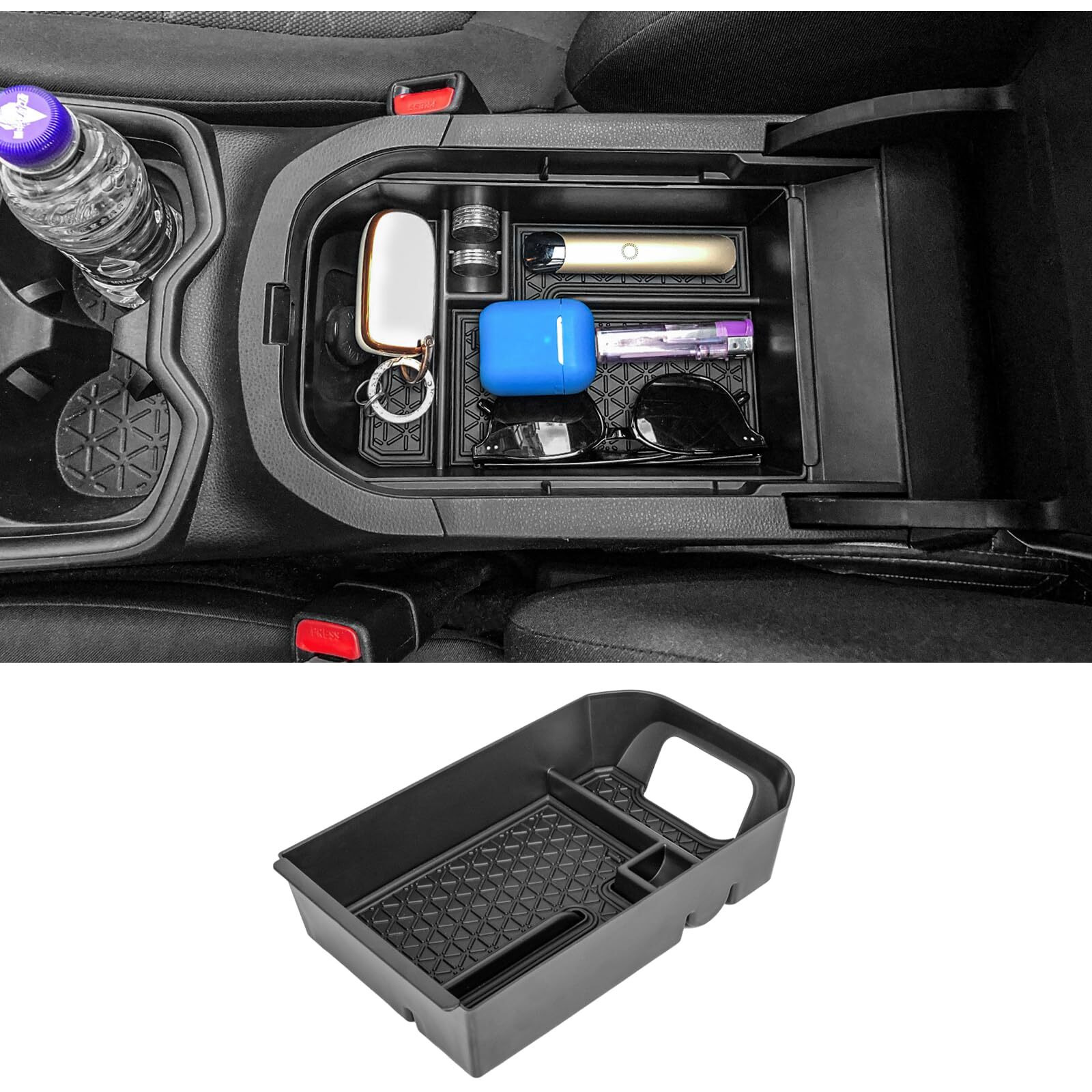 Neepiar Center Console Organizer Tray Compatible With Toyota Rav4 2025 2024 2023 2022 2021 2020 2019 Armrest Storage Box Insert Tray Secondary Interior Accessories