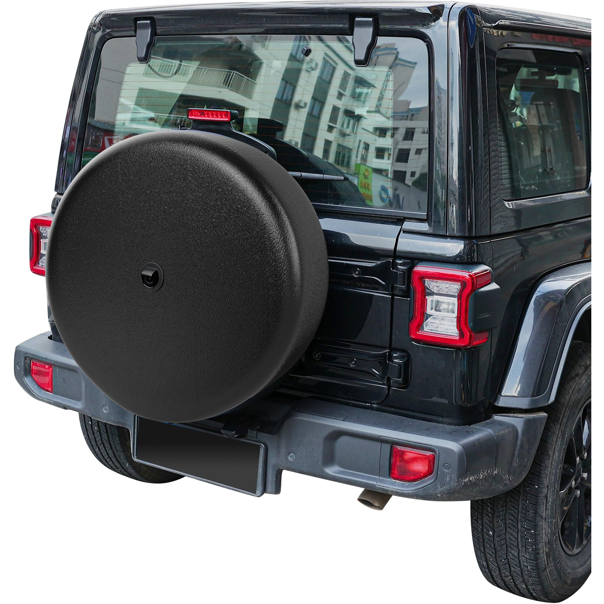 Moonet Tire Cover With Camera Hole  For Jeep Wrangler Jl With Back-Up Camera  Sport & Sahara (2018-2025)  Fits 245/75R17  255/75R17  255/70R18