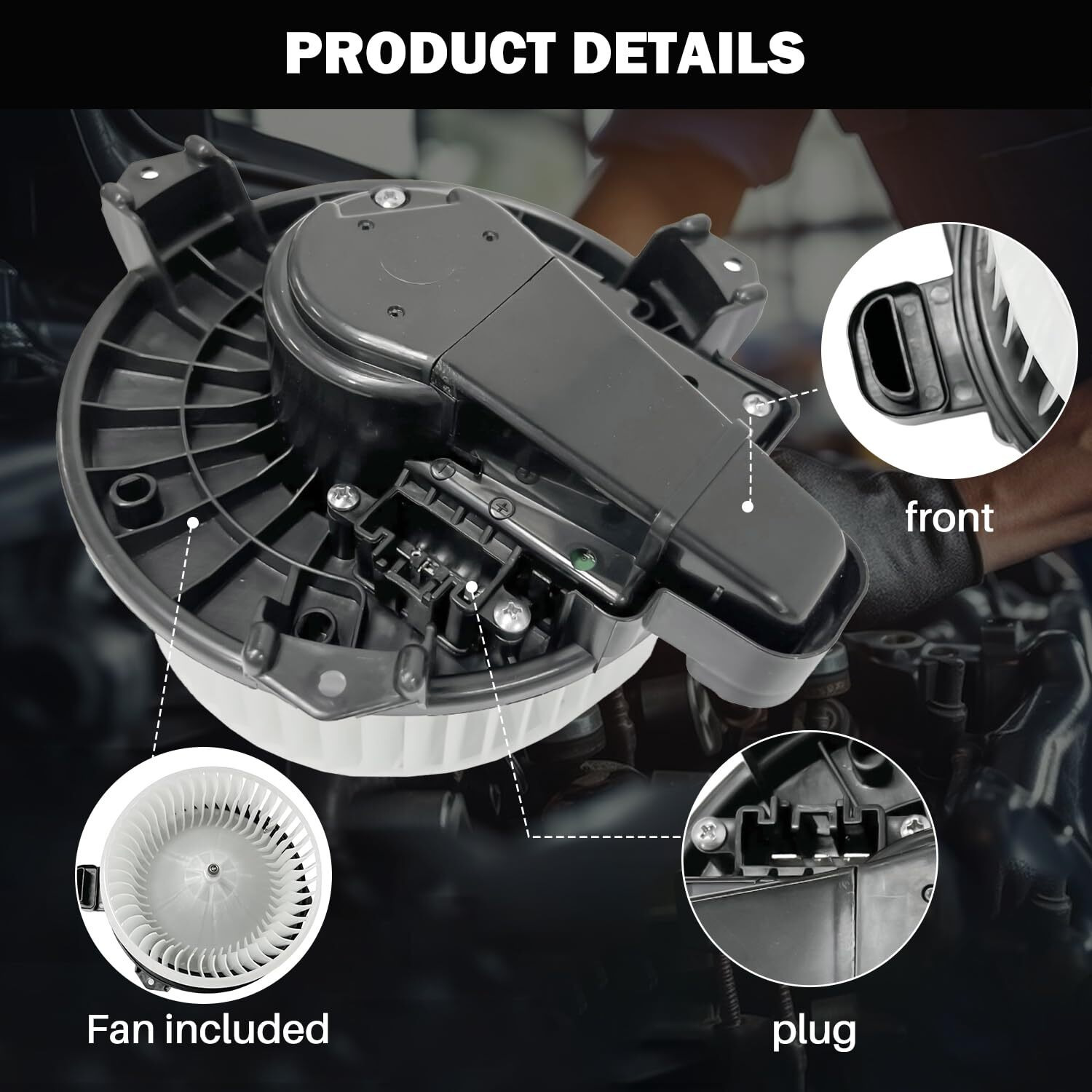 Aspligo 700215 Front Ac Heater Blower Motor Fan Fit For Dodge Journey For Lexus Es300H Es350 Gx460 Rx350 Rx450H For Toyota 4Runner Avalon Camry Highlander Tundra Venza 68232372Ac