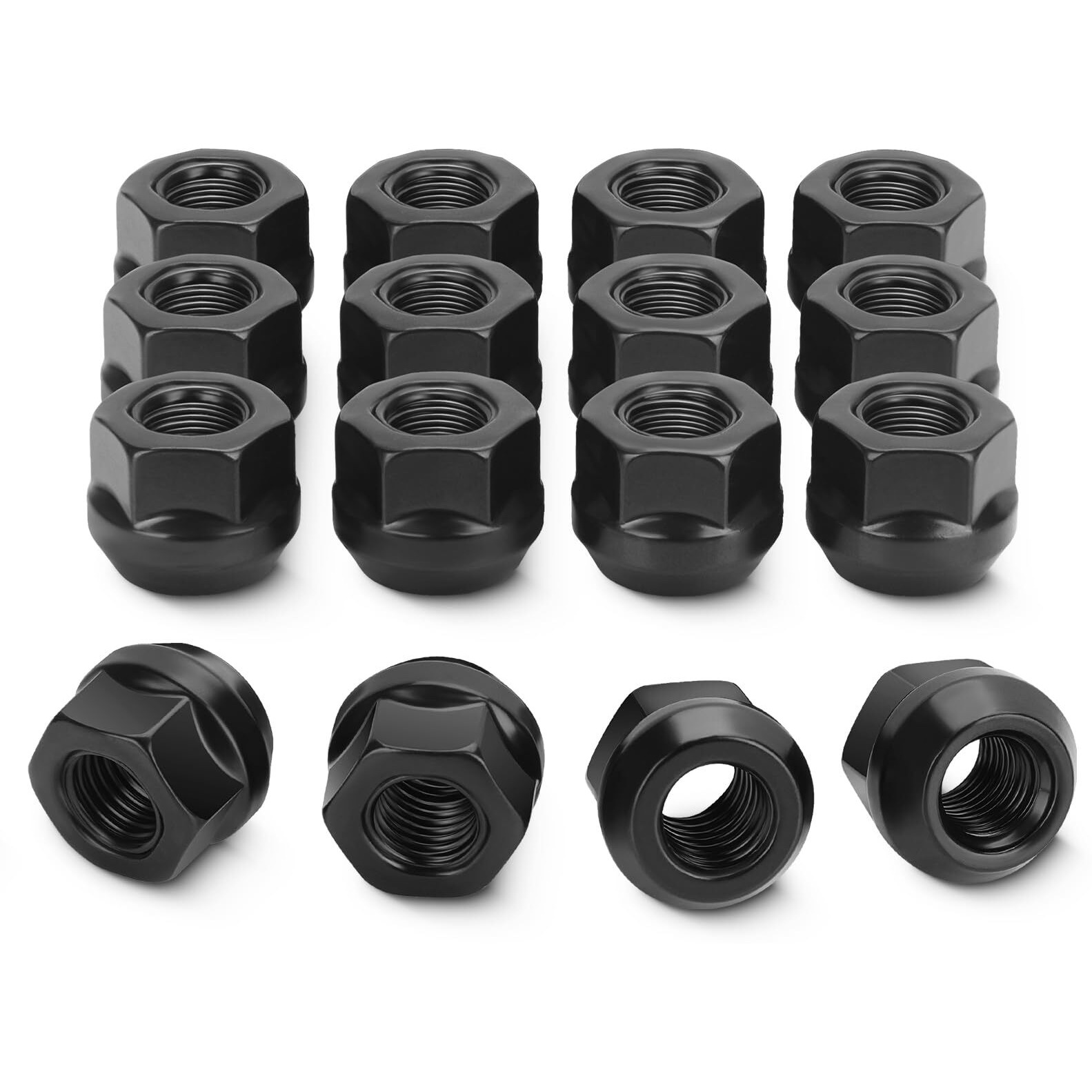 3/8""-24 Open Lug Nuts Fit For Polaris Rzr Sportsman Atv Wheels  16Pcs 3/8-24 Open Ended Bulge Lug Nuts For Trx Magnum Professional Series  17Mm Hex Cone Seat Wheel Lug Nuts For Utv With Wheel Spacers