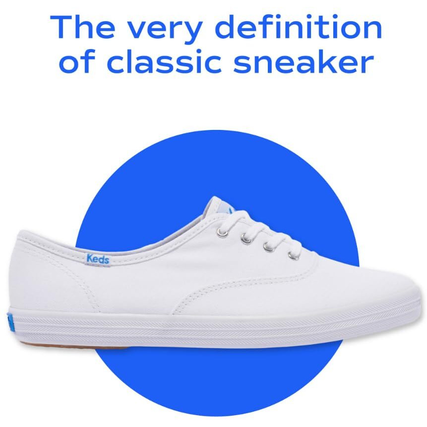 Keds Women's Champion Lace Up Sneaker  Black/Black Canvas  8.5