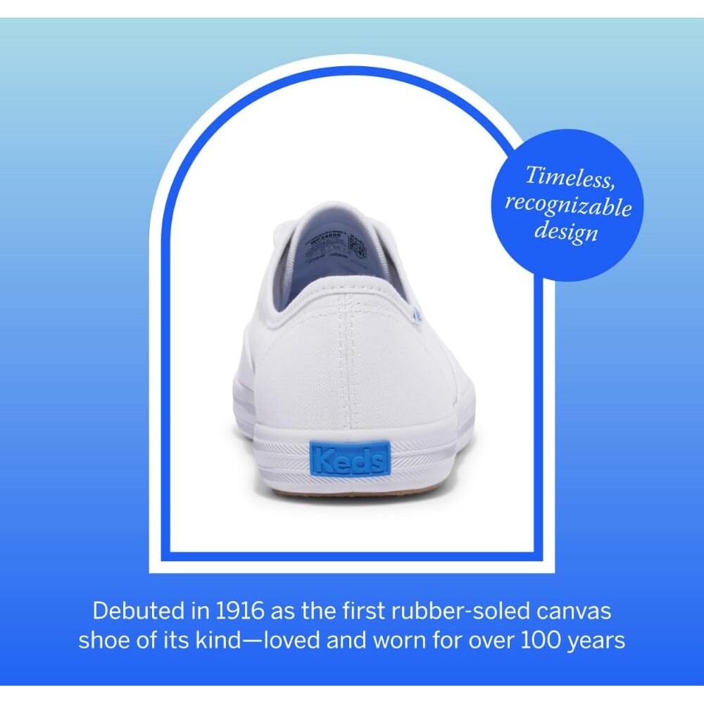 Keds Women's Champion Lace Up Sneaker  Black/Black Canvas  8.5