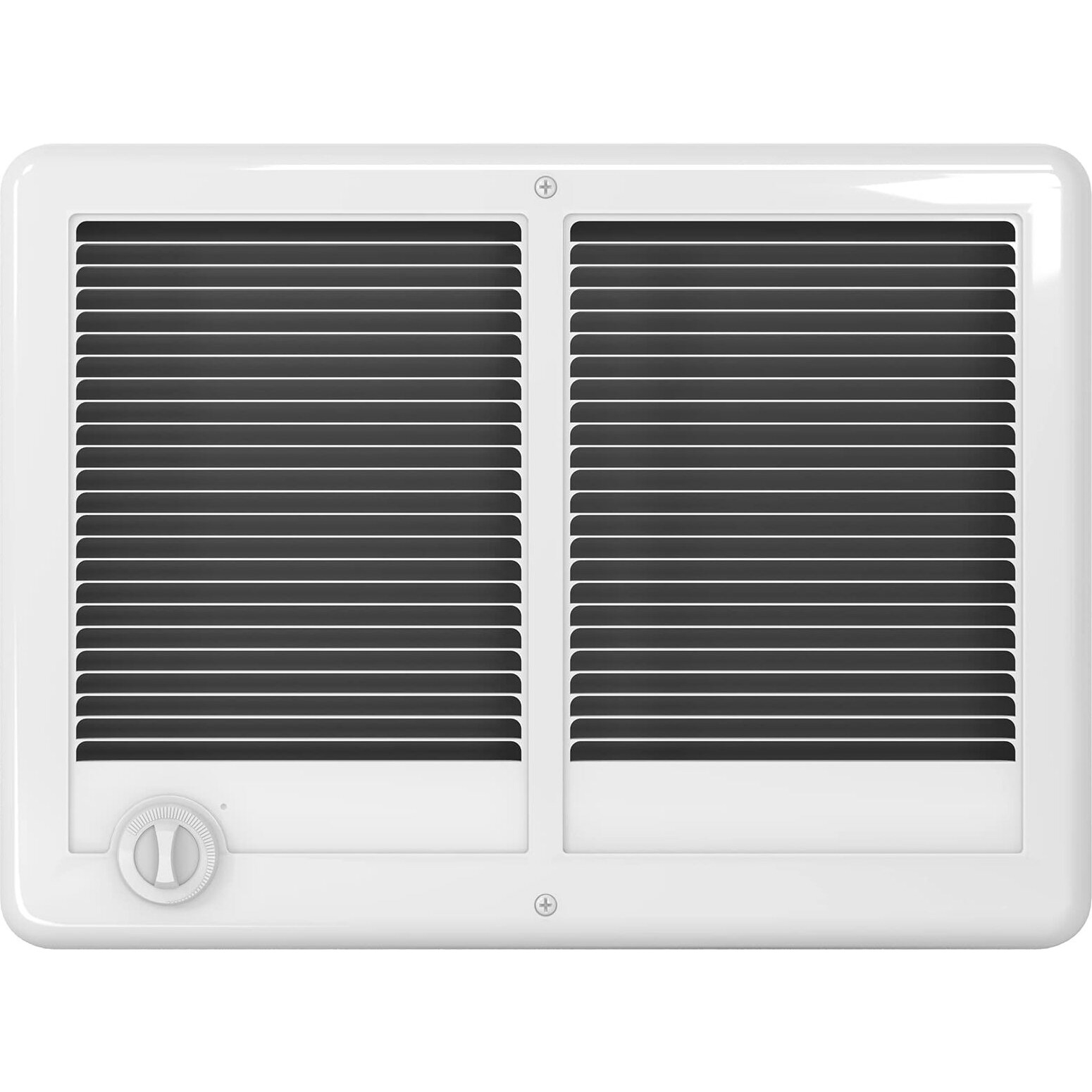 Cadet Com-Pak Twin Electric Wall Heater Complete Unit With Thermostat (Model Cstc302Tw  Part 67526)  10236/7677 Btu  240/208 Volt  3000/2250 Watt  White