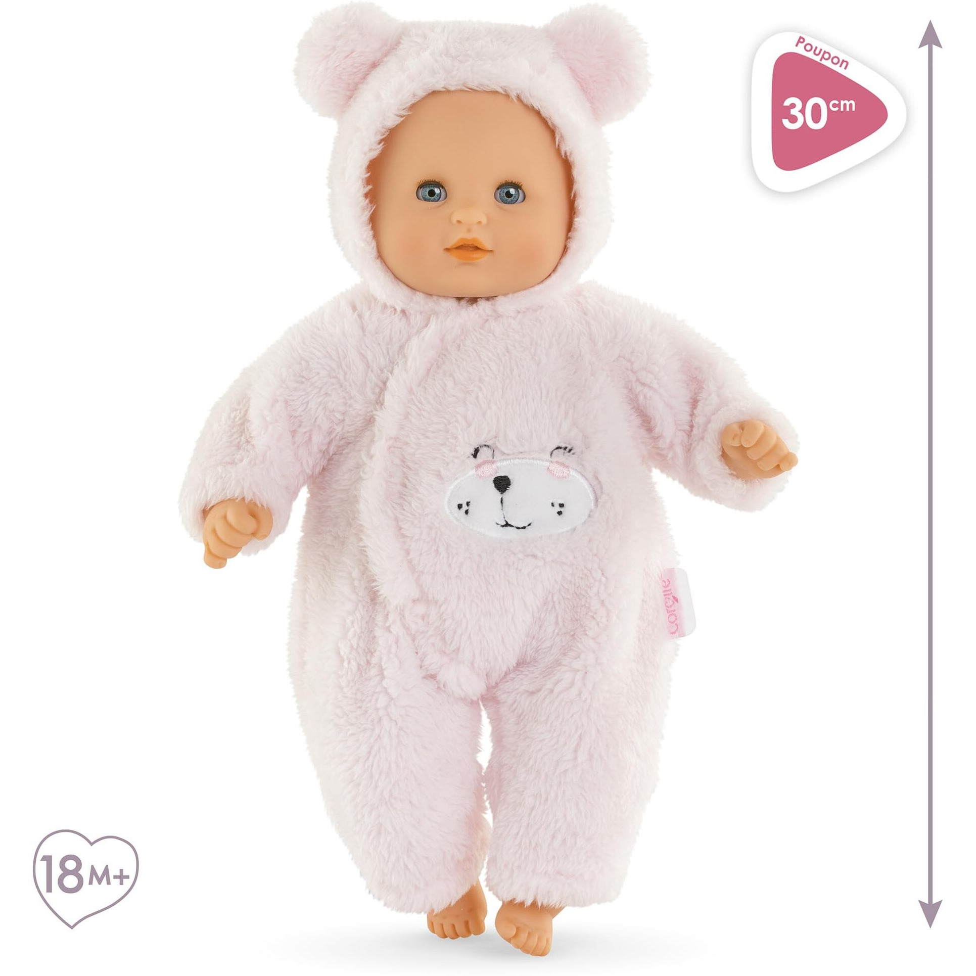 Corolle My First Baby Doll Cuddly Teddy Bear 12 Inch Soft Plush Toy For Toddlers And Kids Ages 18 Months And Up