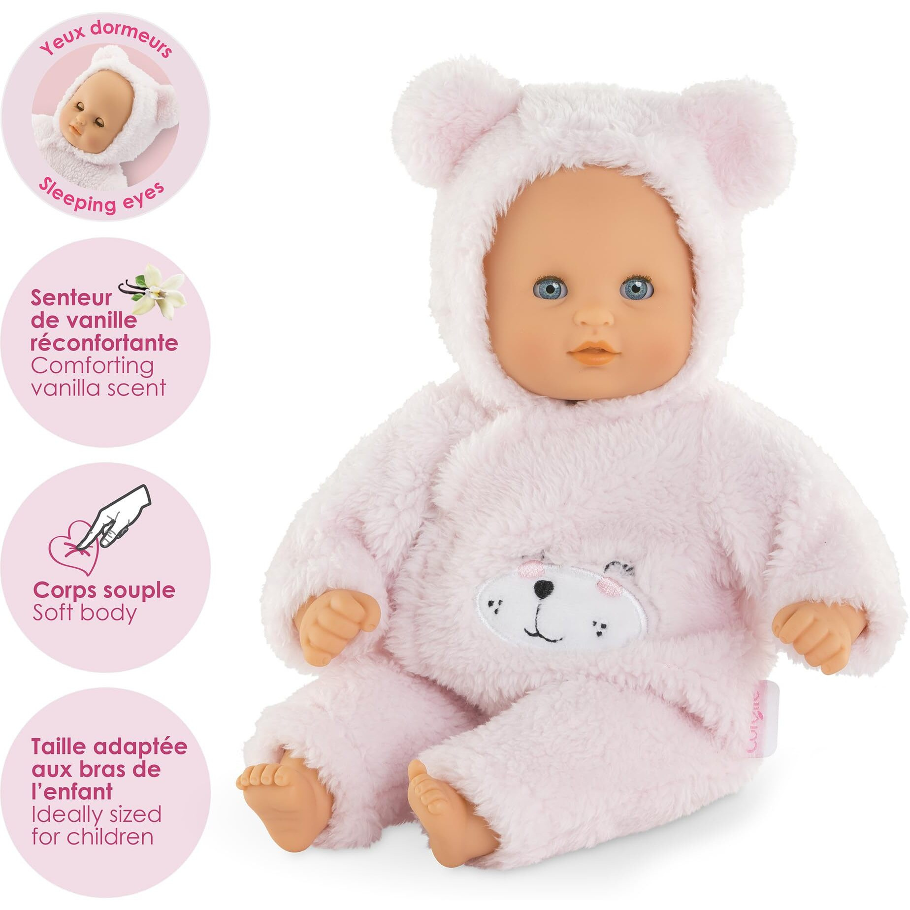 Corolle My First Baby Doll Cuddly Teddy Bear 12 Inch Soft Plush Toy For Toddlers And Kids Ages 18 Months And Up