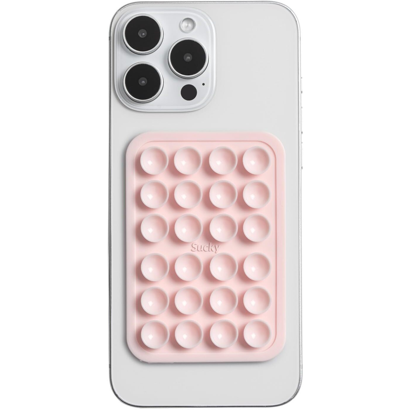 Sucky Silicone Suction Phone Case Adhesive Octo Cup Buddy Mount - Anti-Slip Holder  Hands-Free Phone Accessory For Iphone And Android - Sticky Grip For Selfies  Videos - Chalk Pink