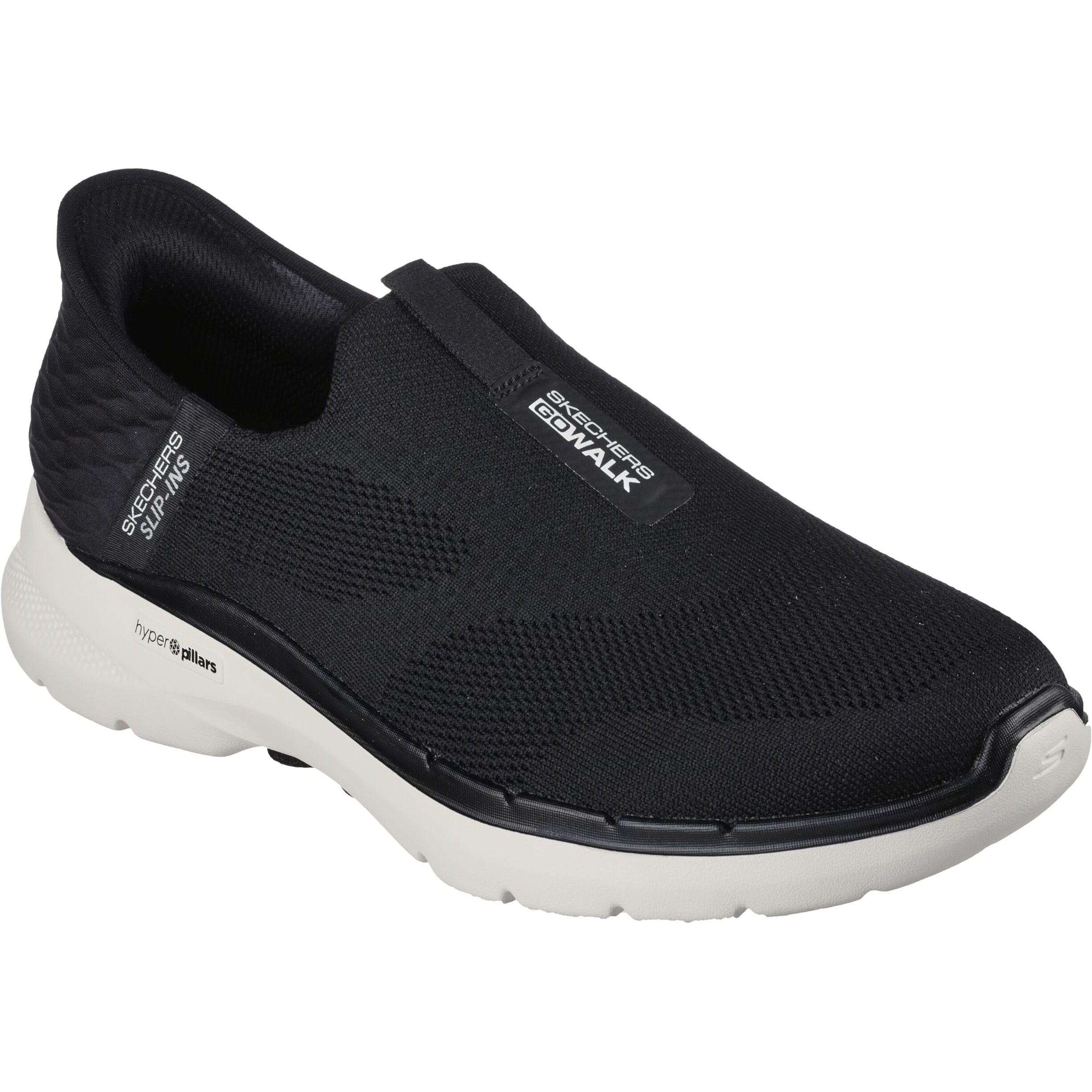 Skechers Men's Slip-Ins Go 6-Easy On Slip-On Walking Sneakers  Black/White  11.5