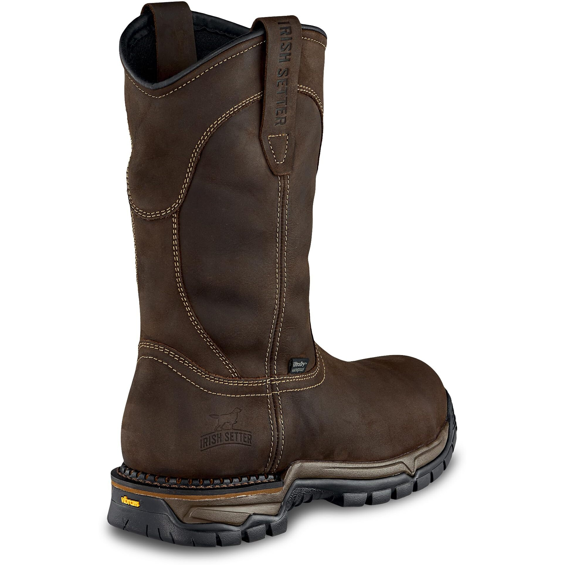 Irish Setter  Two Harbors  Mens  11""  Waterproof  Soft Toe  Work Boot  Brown  10.5 Ee (Wide)
