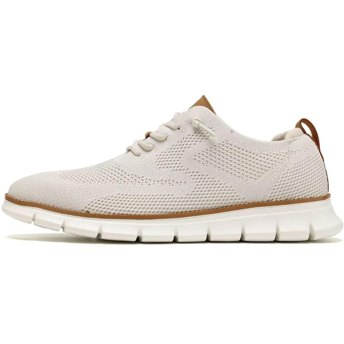 Men's Casual Dress Shoes Fashion Walking Sneakers Mesh Business Oxfords Work Lightweight Soft Sole Beige