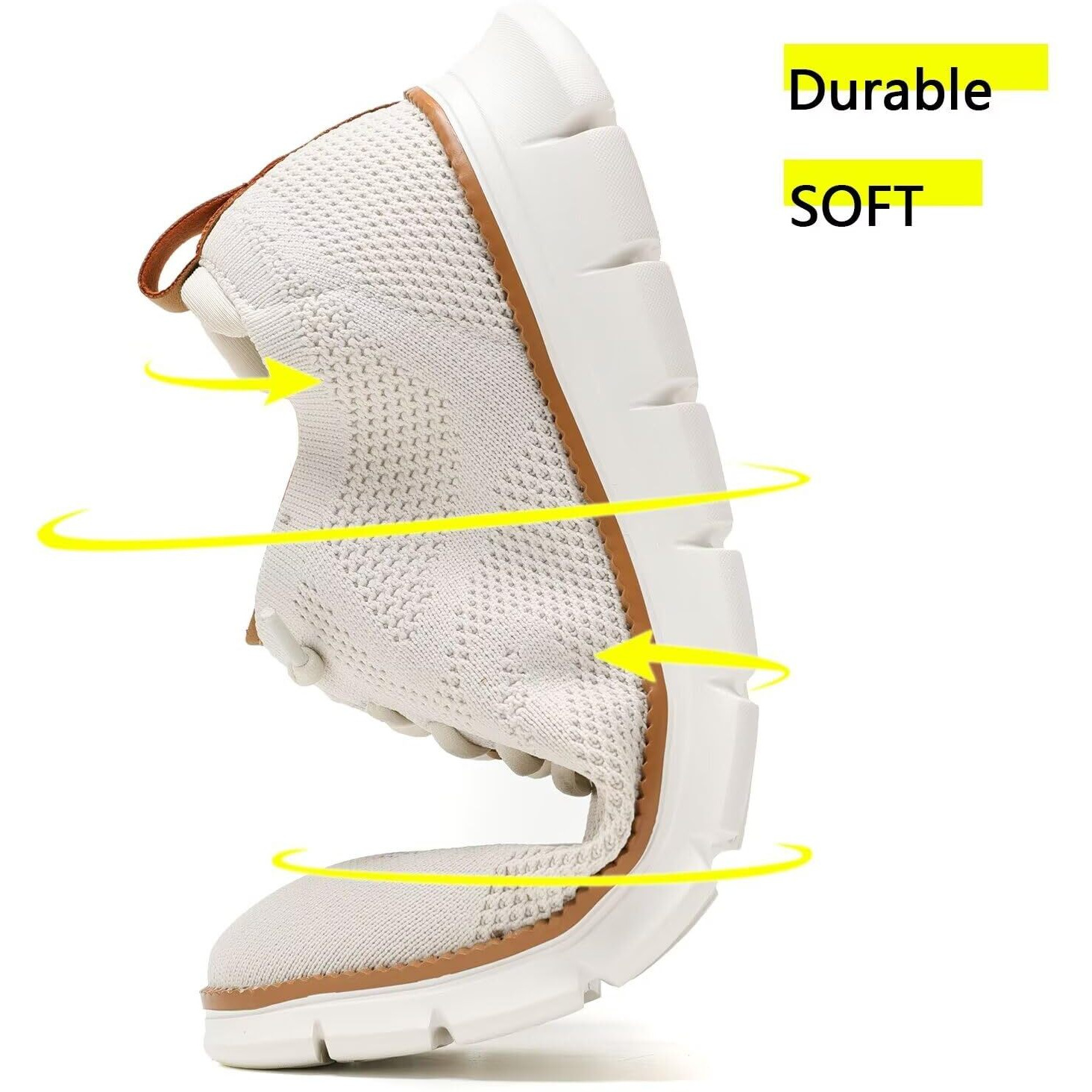 Men's Casual Dress Shoes Fashion Walking Sneakers Mesh Business Oxfords Work Lightweight Soft Sole Beige