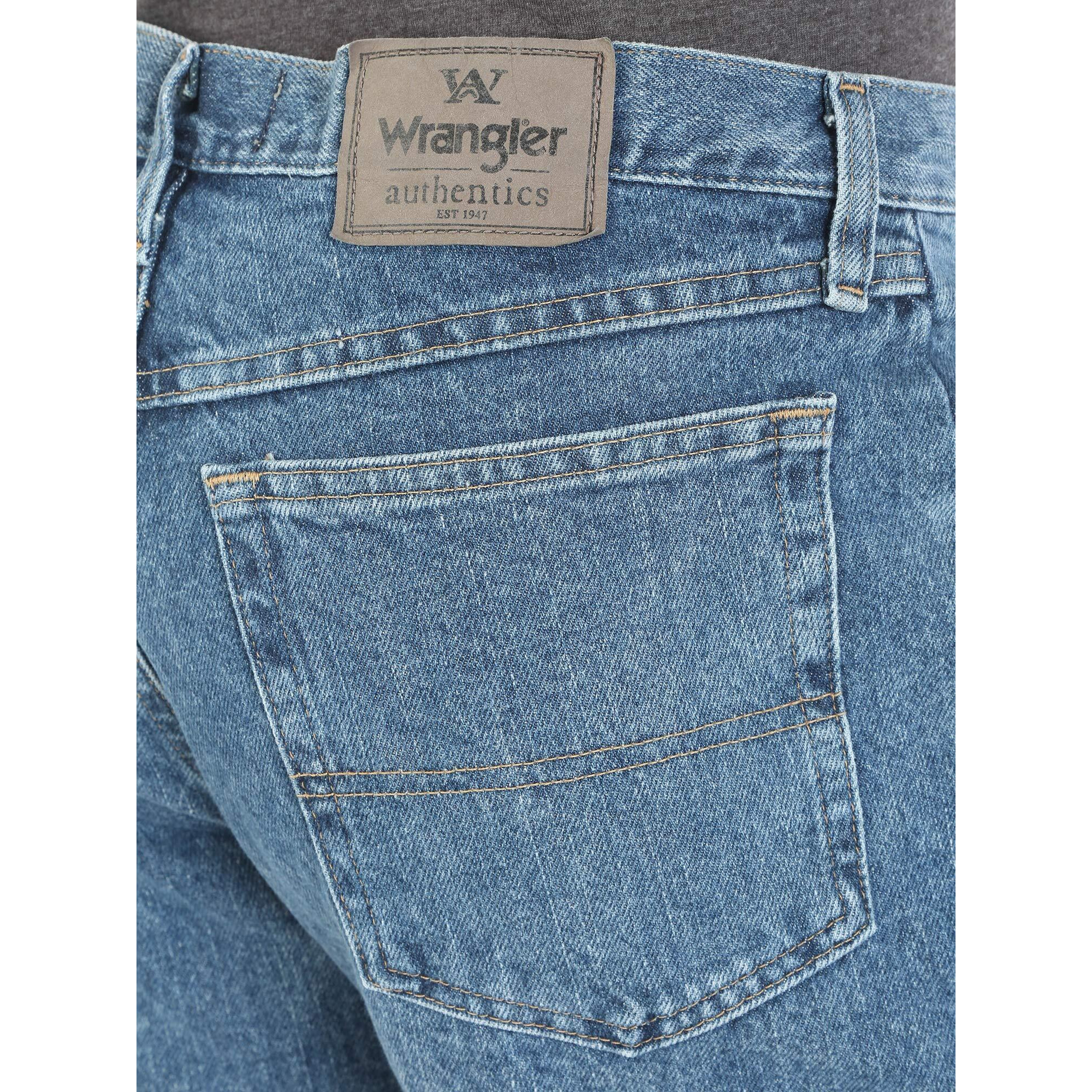 Wrangler Authentics Men's Classic 5-Pocket Relaxed Fit Cotton Jean  Vintage Stonewash  38W X 34L
