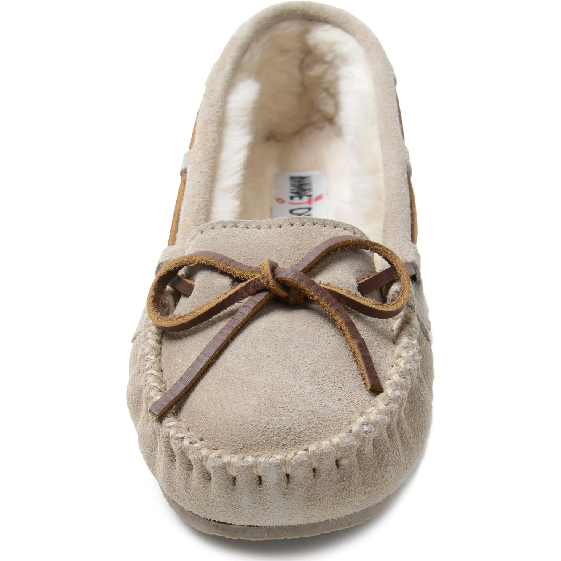 Minnetonka Womens Cally Moccasin Slipper Stone Size 7