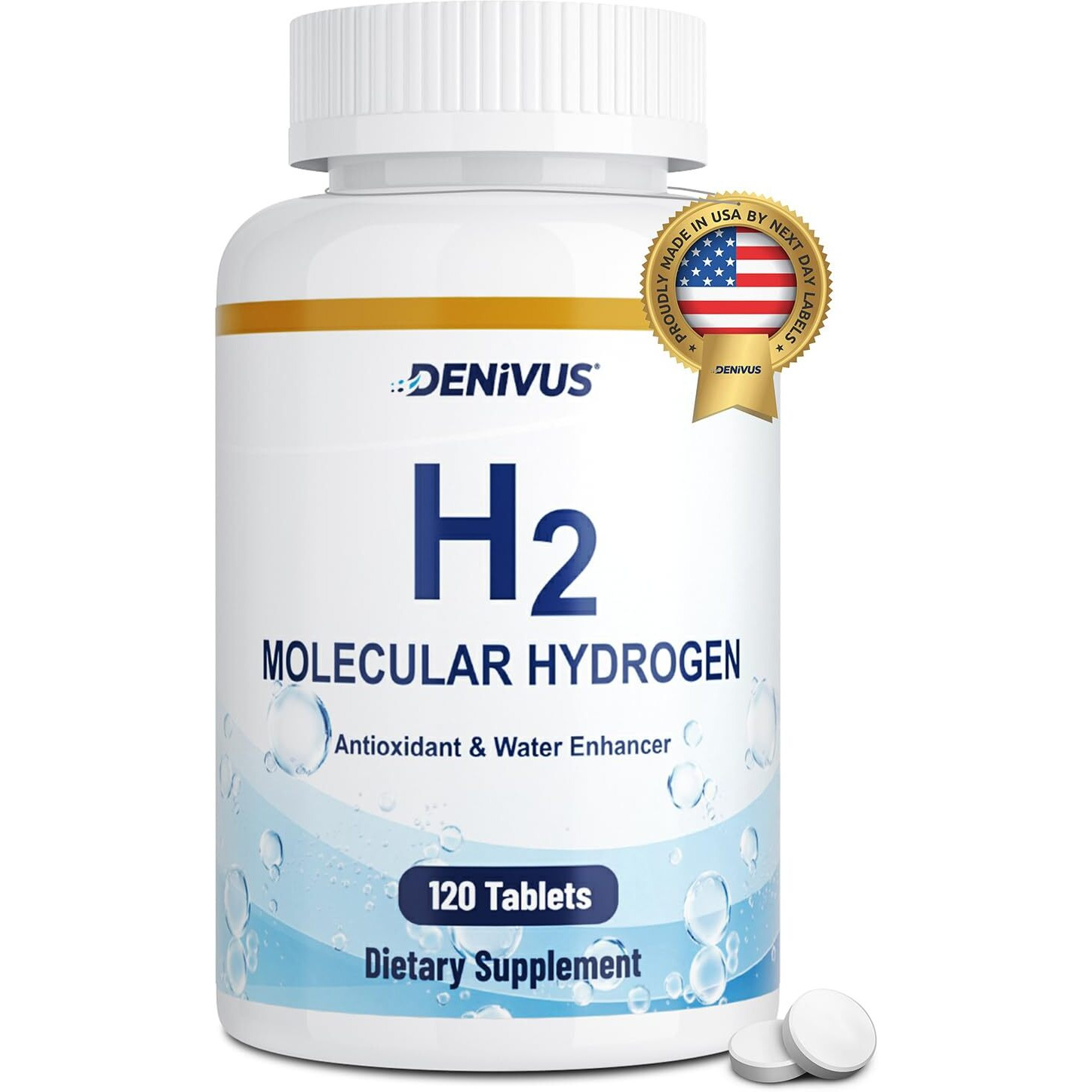 Hydrogen Water Tablets With Magnesium - 120 Tablets Fast-Dissolving H2 Molecular Hydrogen Supplements For Brain Health  Cognitive Function  Energy & Metabolism Support