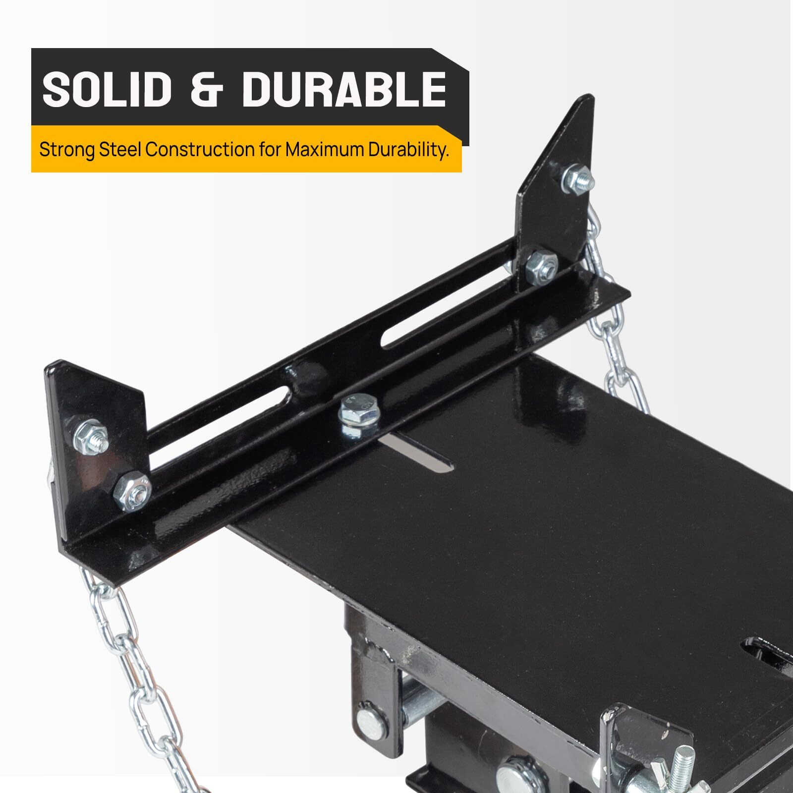 Tuffiom Transmission Jack Adapter For Cars  Trucks  And Other Vehicles  1100 Lbs/0.5 T Loading Gearbox Removal Adaptor For Hydraulic Floor Jack Conversion With Removable Saddle Shaft