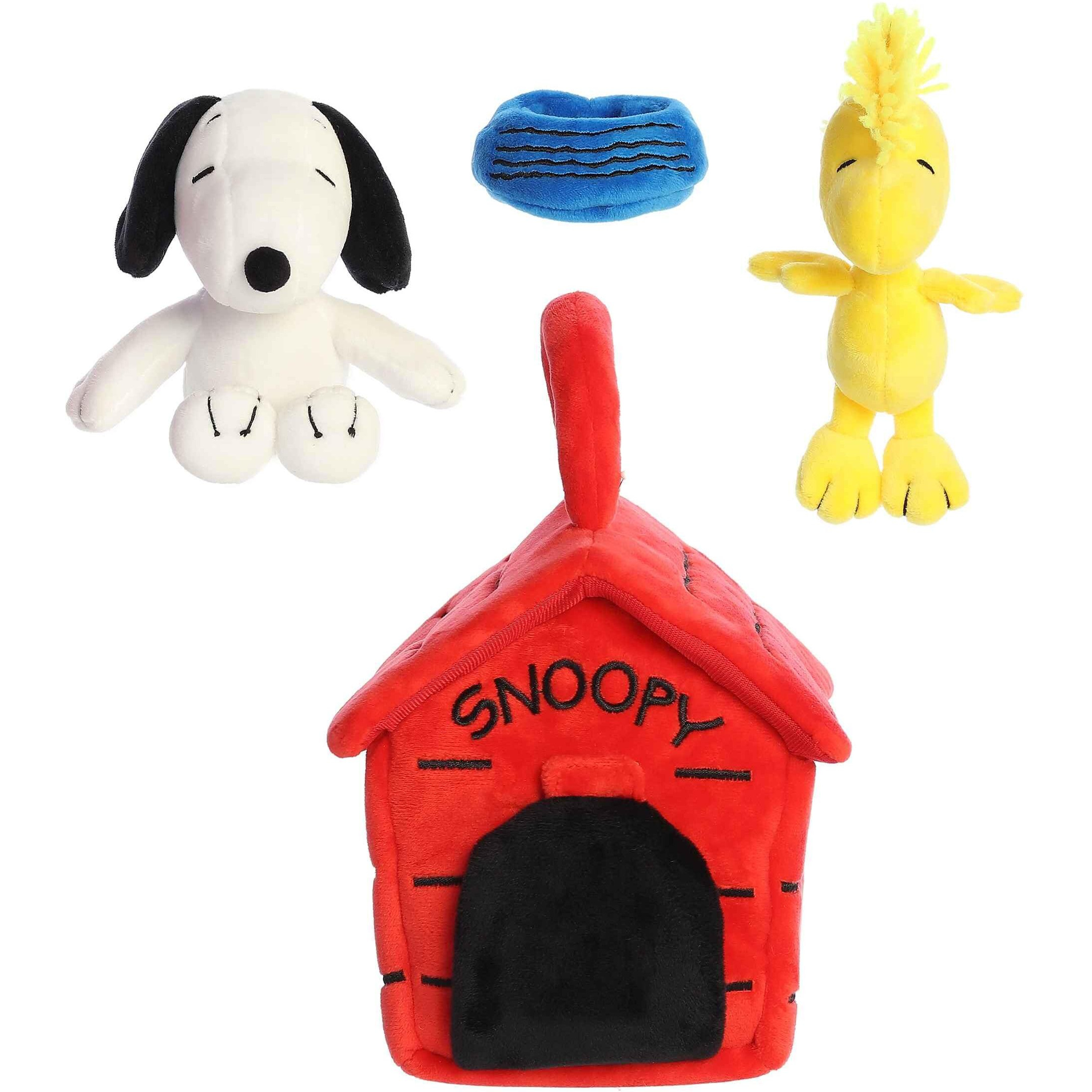 Aurora Timeless Peanuts Snoopy's Dog House Playset Stuffed Animal - Classic Characters - Lasting Memories - Multicolor 8 Inches