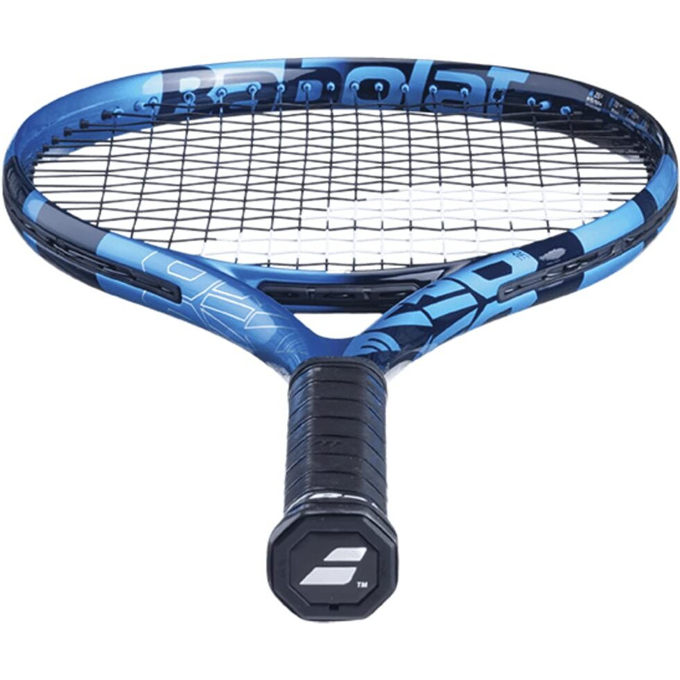 Babolat Pure Drive 107 Tennis Racquet - Strung W Syn Gut  Black  16G - Mid-Range Tension (4 3/8"" Grip)