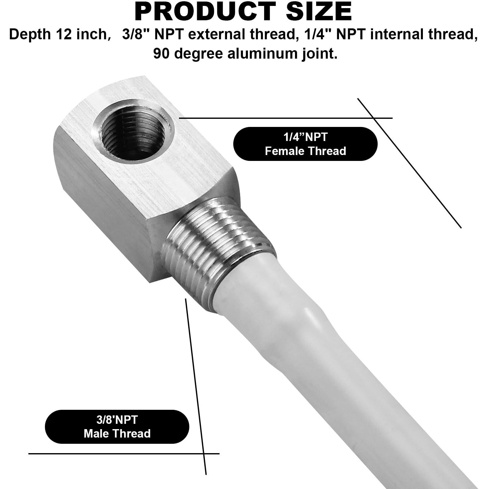 7-0948 Fuel Tank Pickup Tube 12 Inch Depth Standard Universal Boat Gas Tank Tube  Adjustable Length Rigid Polyethylene Fuel Tube With Strainer