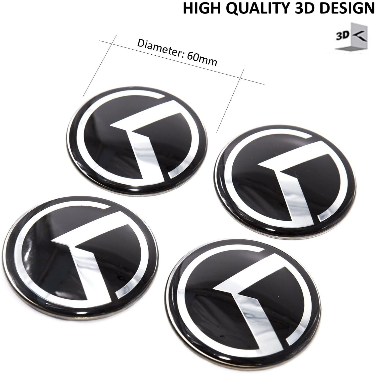 Aulpee 7Pcs Vintage K Badge Front Hood Rear Trunk Emblem Compatible With Vintage K Auto Accessories (Carbonfiber-Chrome)