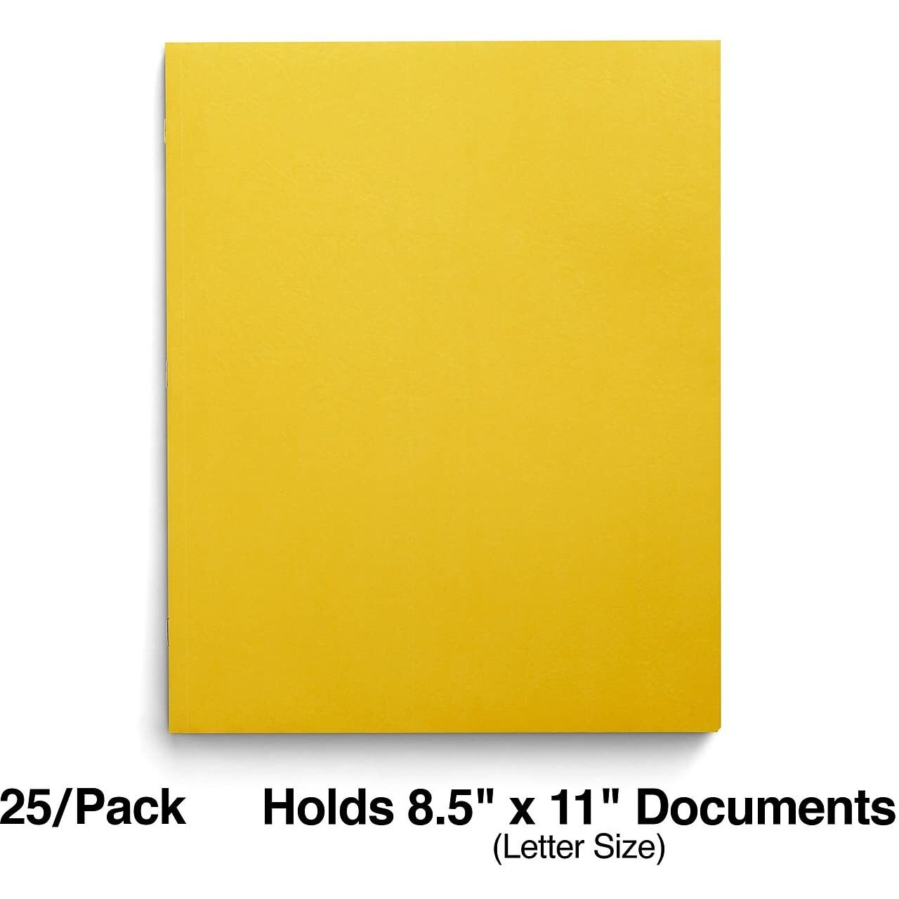 Staples 578544 School Grade 2 Pocket Folder Yellow 25/Box (50761/27538-Cc)