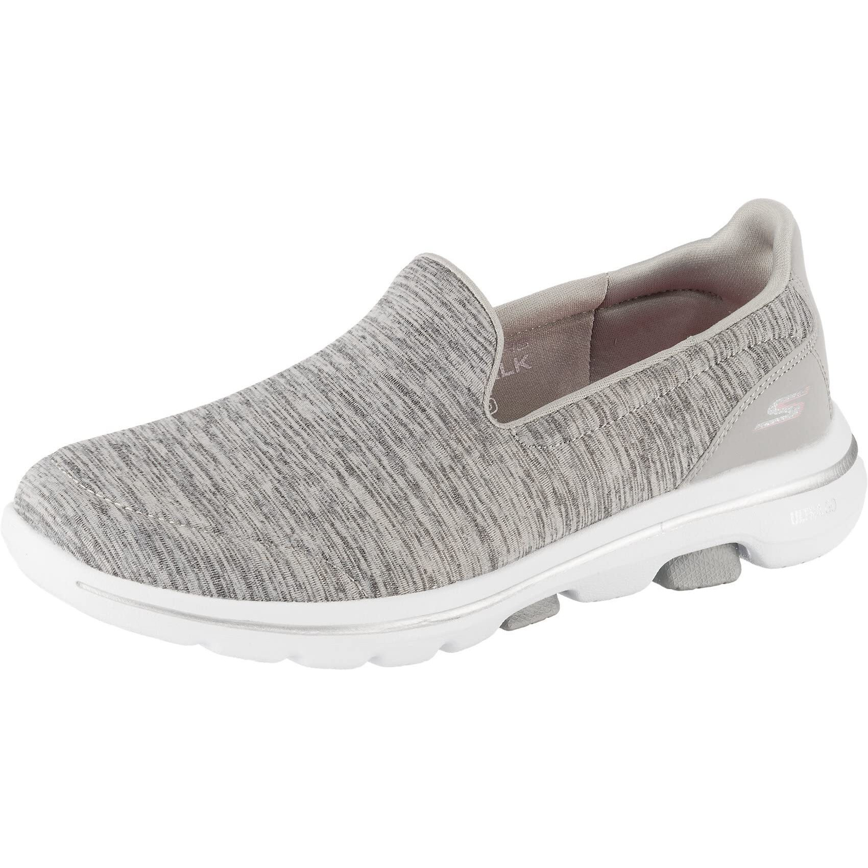 Skechers Women's Go Walk 5 Honor Sneaker  Grey  7 Wide