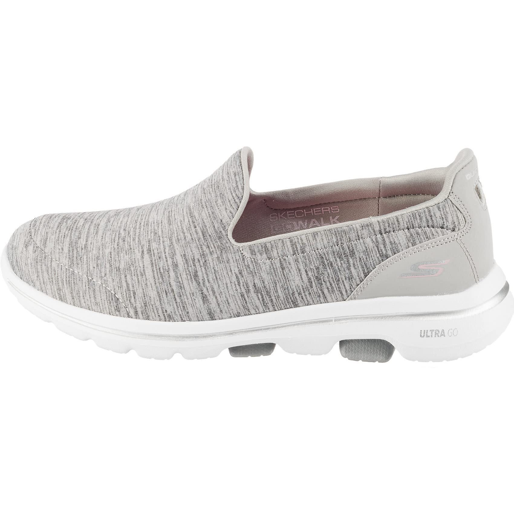 Skechers Women's Go Walk 5 Honor Sneaker  Grey  7 Wide