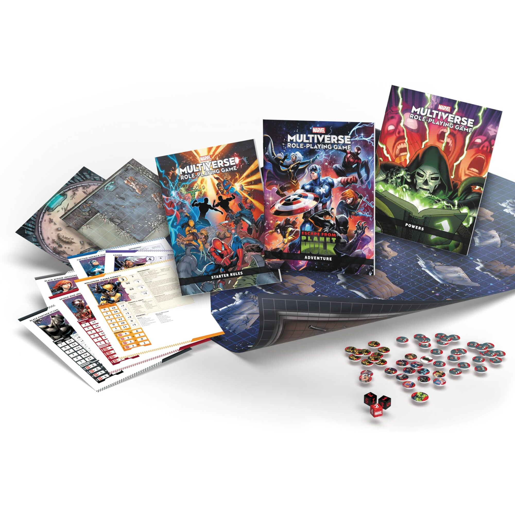Marvel Multiverse Rpg Escape From Planet Hulk Starter Set - Action-Packed Superhero Roleplaying Game  Strategy Game For Kids & Adults  Ages 12+  2-7 Players  4 Hour Playtime  Made By Cmon