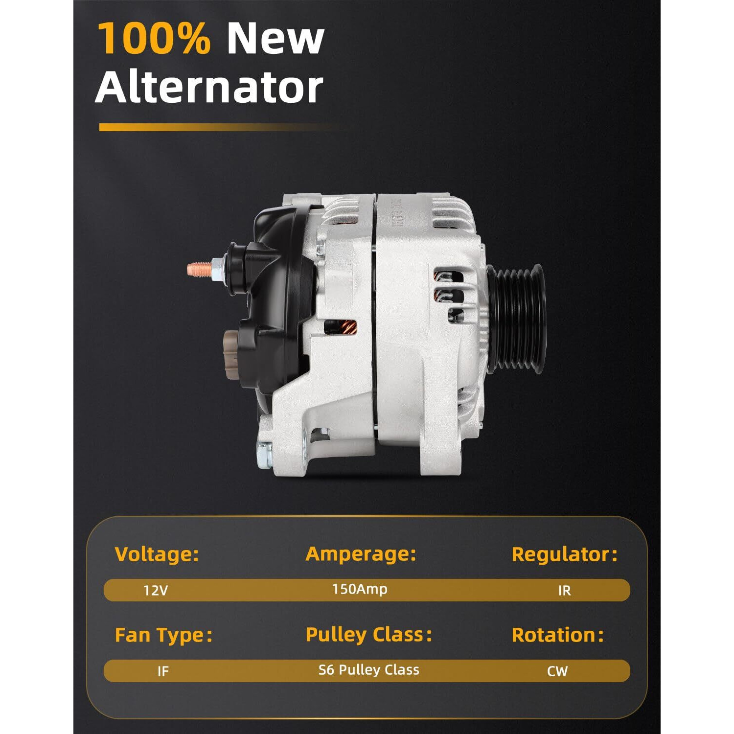 Ocpty Alternators Alternator 11953 2019-2020 For Hyundai For Santa Fe 2017-2018 For Hyundai For Santa Fe Sport 2015-2019 For Hyundai For Sonata 2016-2020 For Kia For Optima 2015-2020