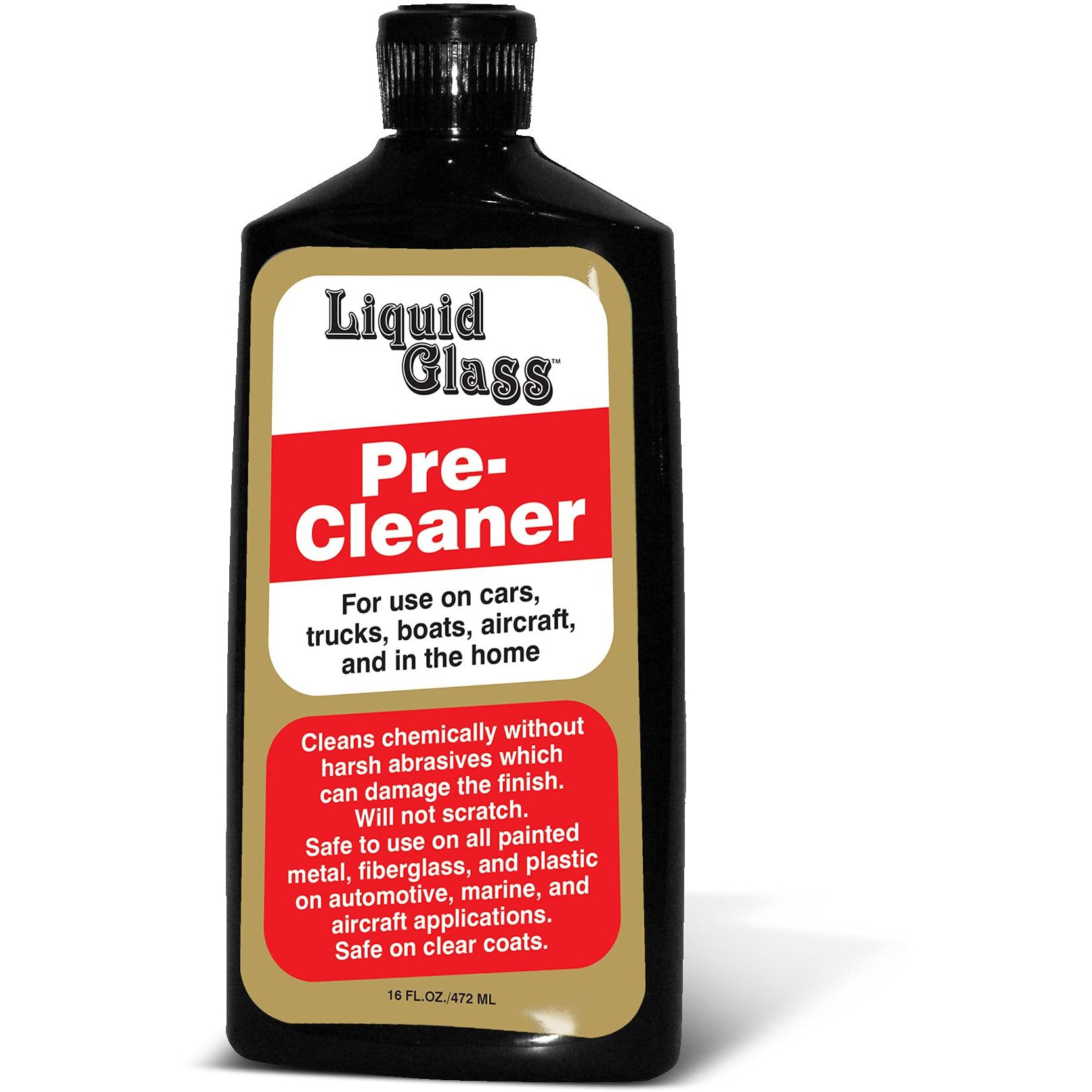Liquid Glass Pre-Cleaner  For Use On Cars  Trucks  Boats  Aircraft  And In The Home - 16 Fluid Ounces