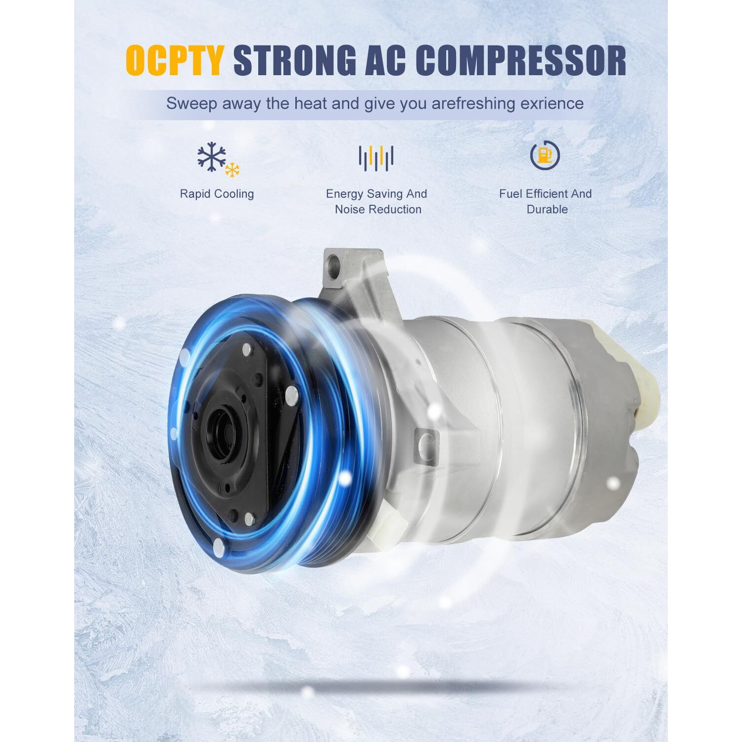 Ocpty Ac Compressor For 1993-2002 For Acura Slx 3.5L For Cadillac Allante For Deville For Eldorado For Seville 4.6L For Isuzu Trooper 3.5L For Oldsmobile Aurora 4.0L 01136512 01136534 01136549