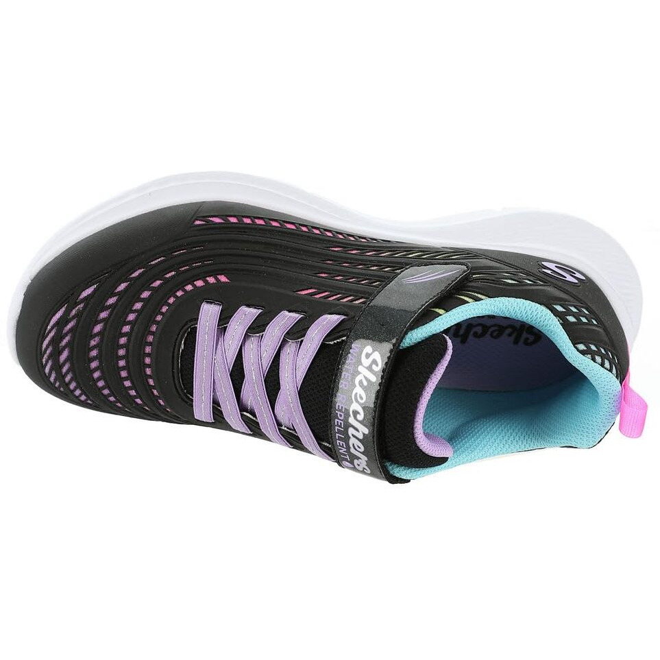 Skechers Girls Jumpsters 2.0-Blurred Dream Sneaker  Black/Multi  1 Little Kid