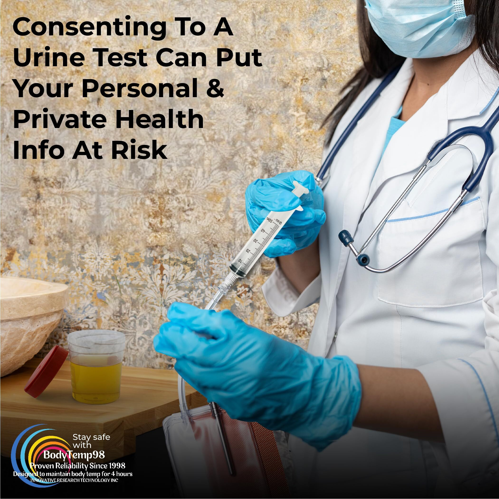 Bodytemp98 Electric Urine Warmer/Lotion Warmer. Maintains Testing Temperature For 4 Hours. The Ultimate Urine Testing Device.