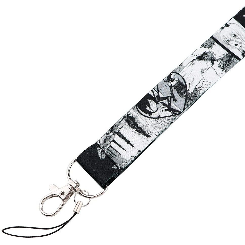 Pinstant Chainsaw Man Anime Manga 17.7"" Neck Lanyard Keychain Holder Id Badge Mobile Phone Pin Strap