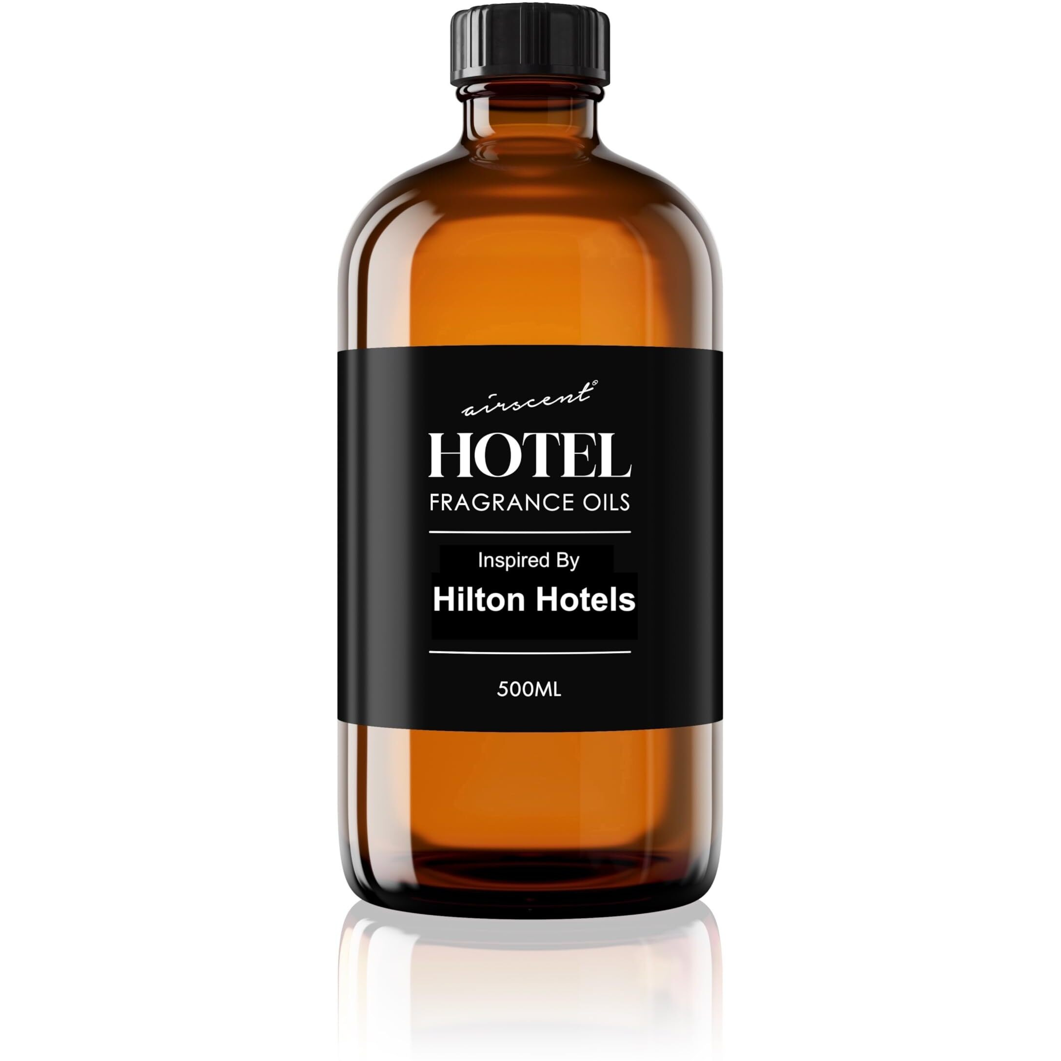 Airscent Hotel Diffuser Oil Inspired By The Hilton Signature Hotel Scent - Fragrance Oil No. 1017 For Ultrasonic And Waterless Diffusers And Crafting - 500 Ml  16.9 Fl Oz Glass Bottle