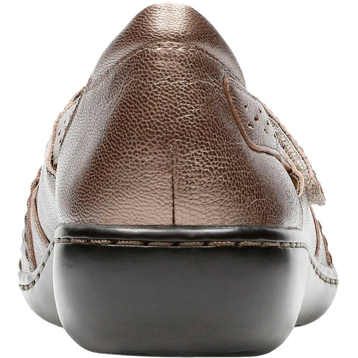 Clarks Women's Ashland Spin Q Slip-On Loafer  Pewter  9 Wide