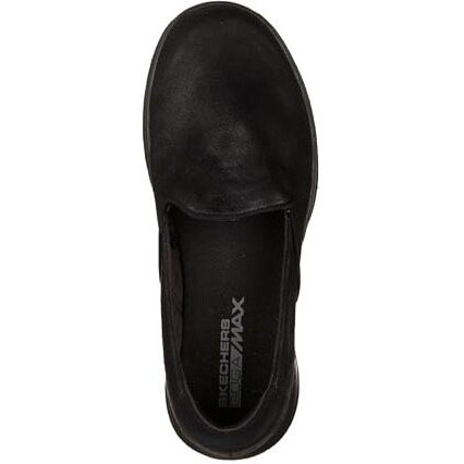 Skechers Women's Go Walk Lite-Queenly Loafer  Black  10 M Us