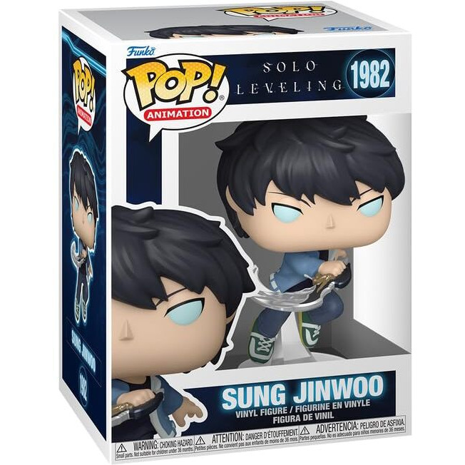 Pop Animation Solo Leveling - Sung Jinwoo 1982 Bundled With Compatible Box Protector Case
