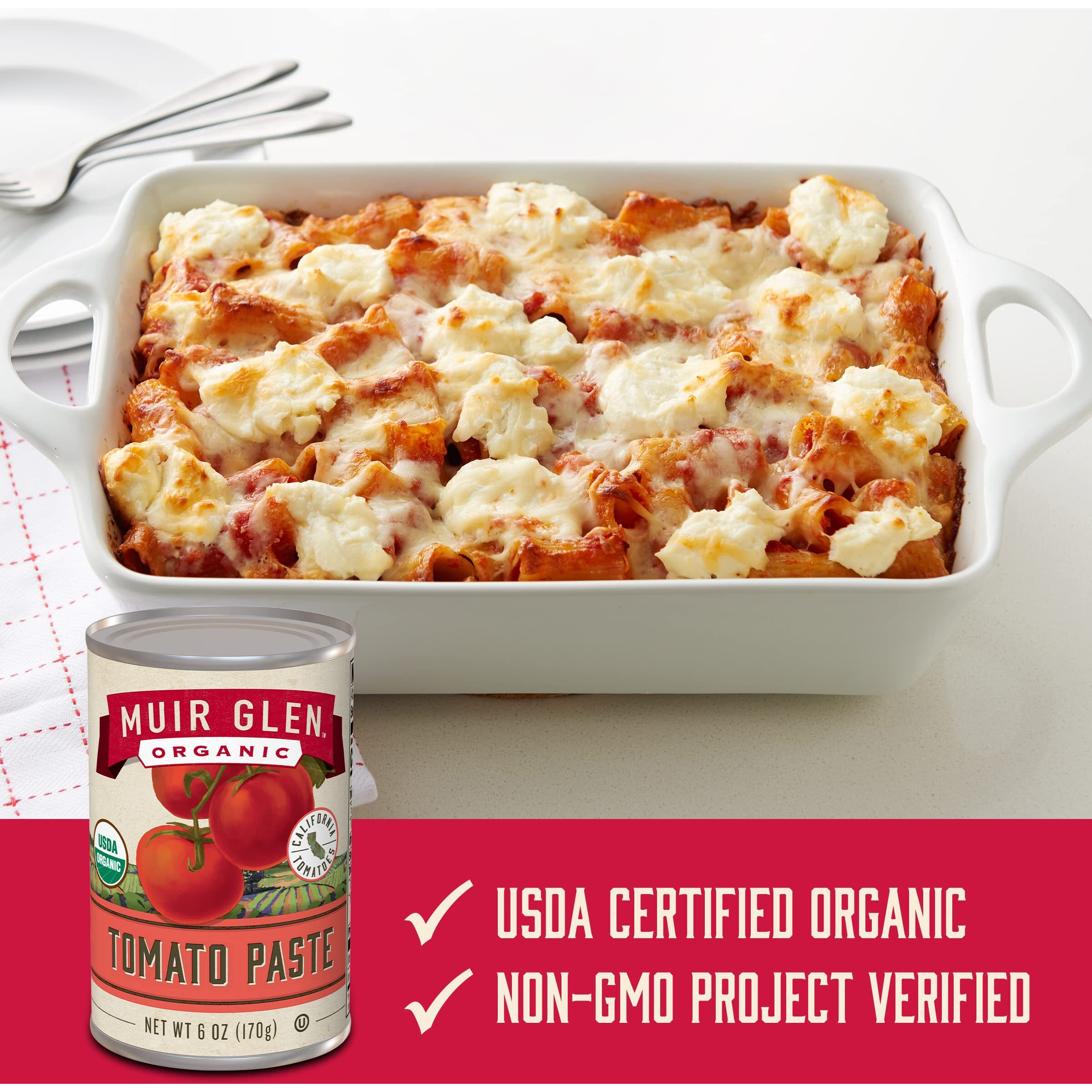 Muir Glen Organic Tomato Paste, 6 Oz. (Pack Of 24)