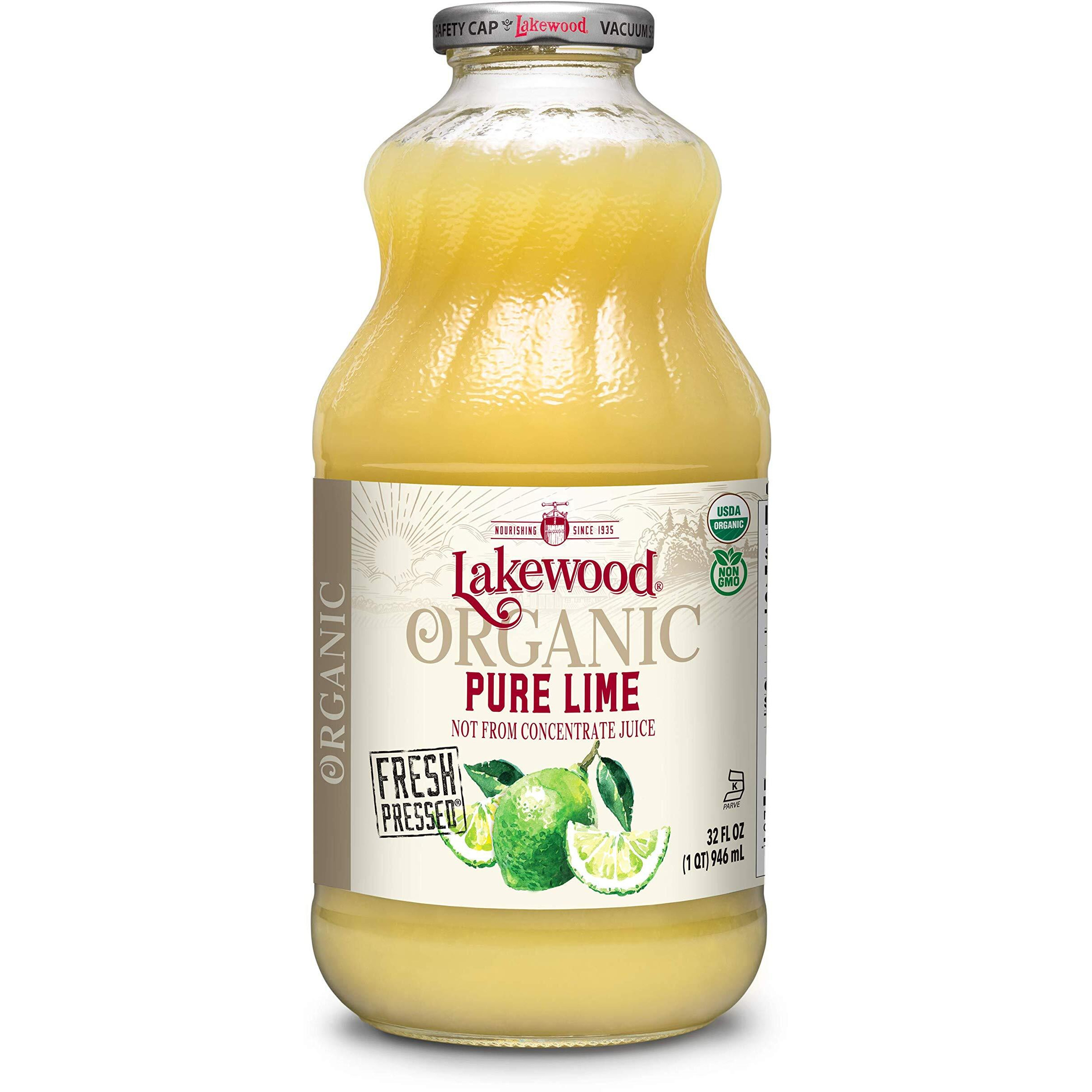 Lakewood Pure Lime, Fresh Pressed, 32 Fl Oz (Pack Of 6)