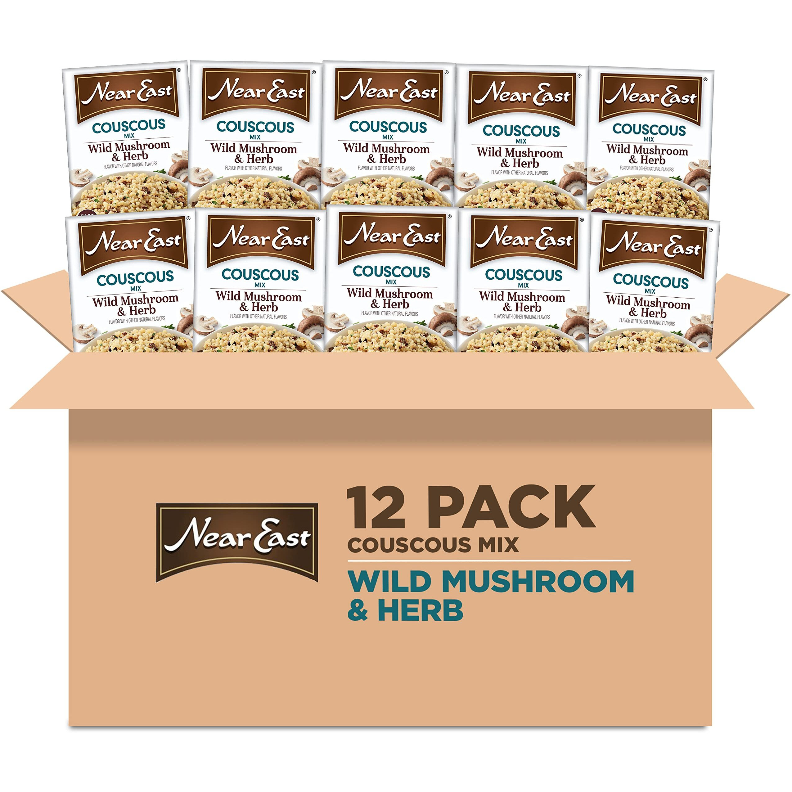 Near East Wild Mushrooms & Herb Couscous Mix, 5.4 Ounce (Pack Of 12)