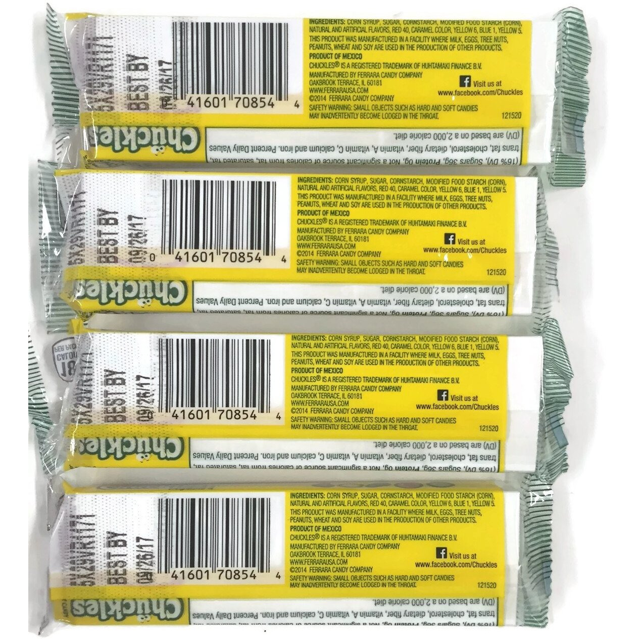 Chuckles Jelly Candy, 2 Oz. Packs (Set Of 4)