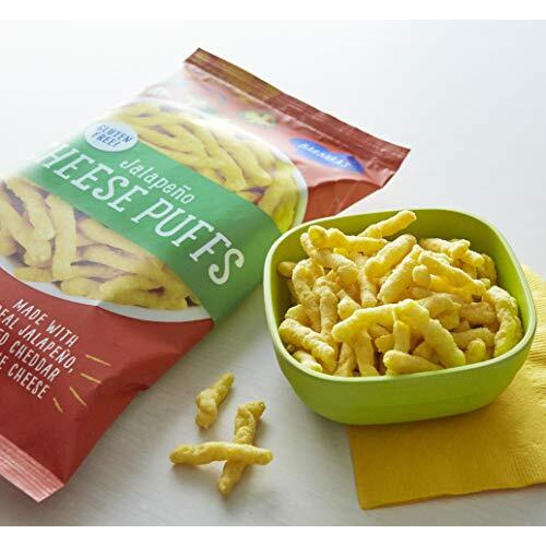 Barbara's Jalapeno Cheese Puffs, Cheese Puffed Kids Snack Made With Real Aged Cheddar And Blue Cheese, Gluten Free Snack, 7 Oz Bag