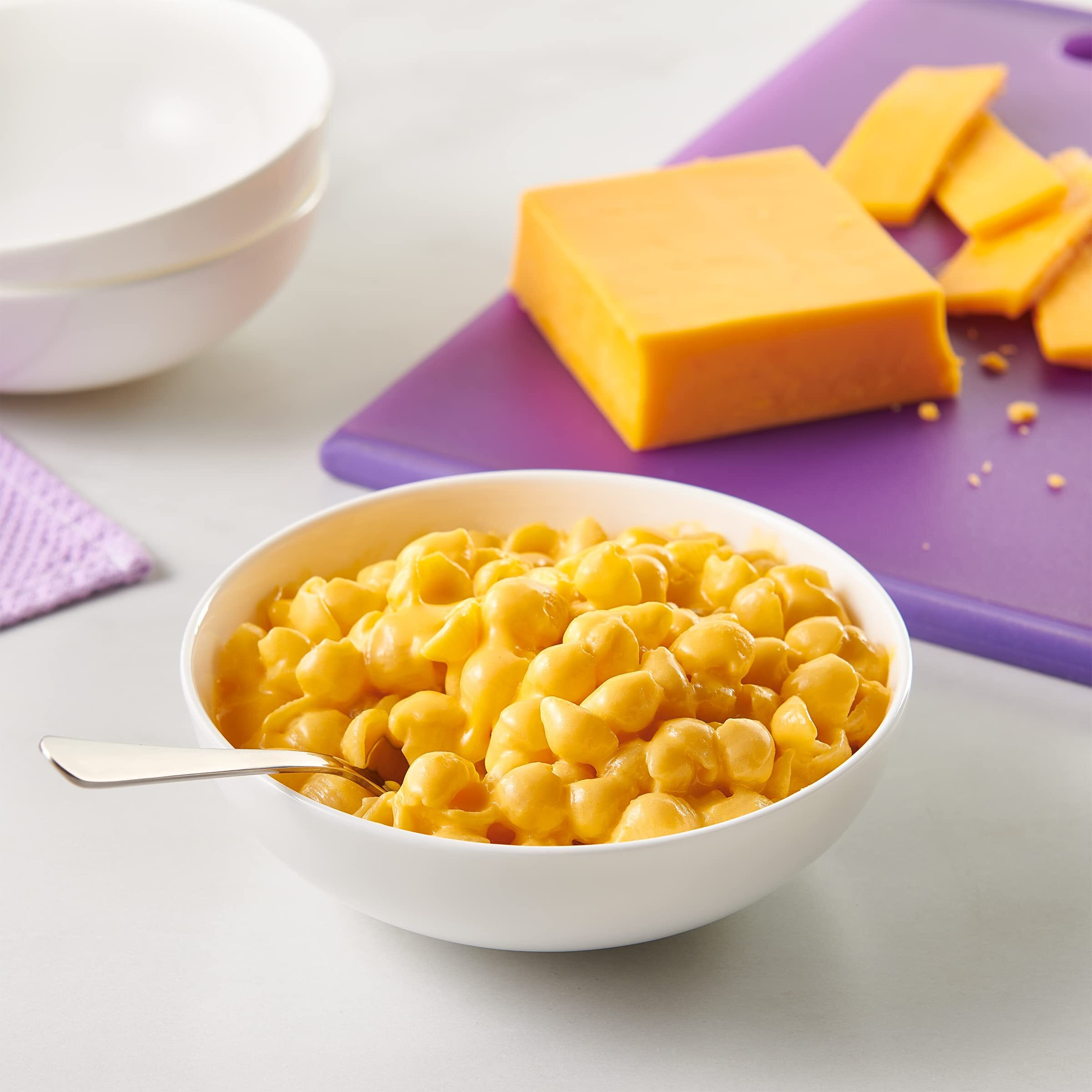 Annies Shells Real Aged Cheddar Organic Mac And Cheese Dinner With Organic Pasta, 6 Oz (Pack Of 12)