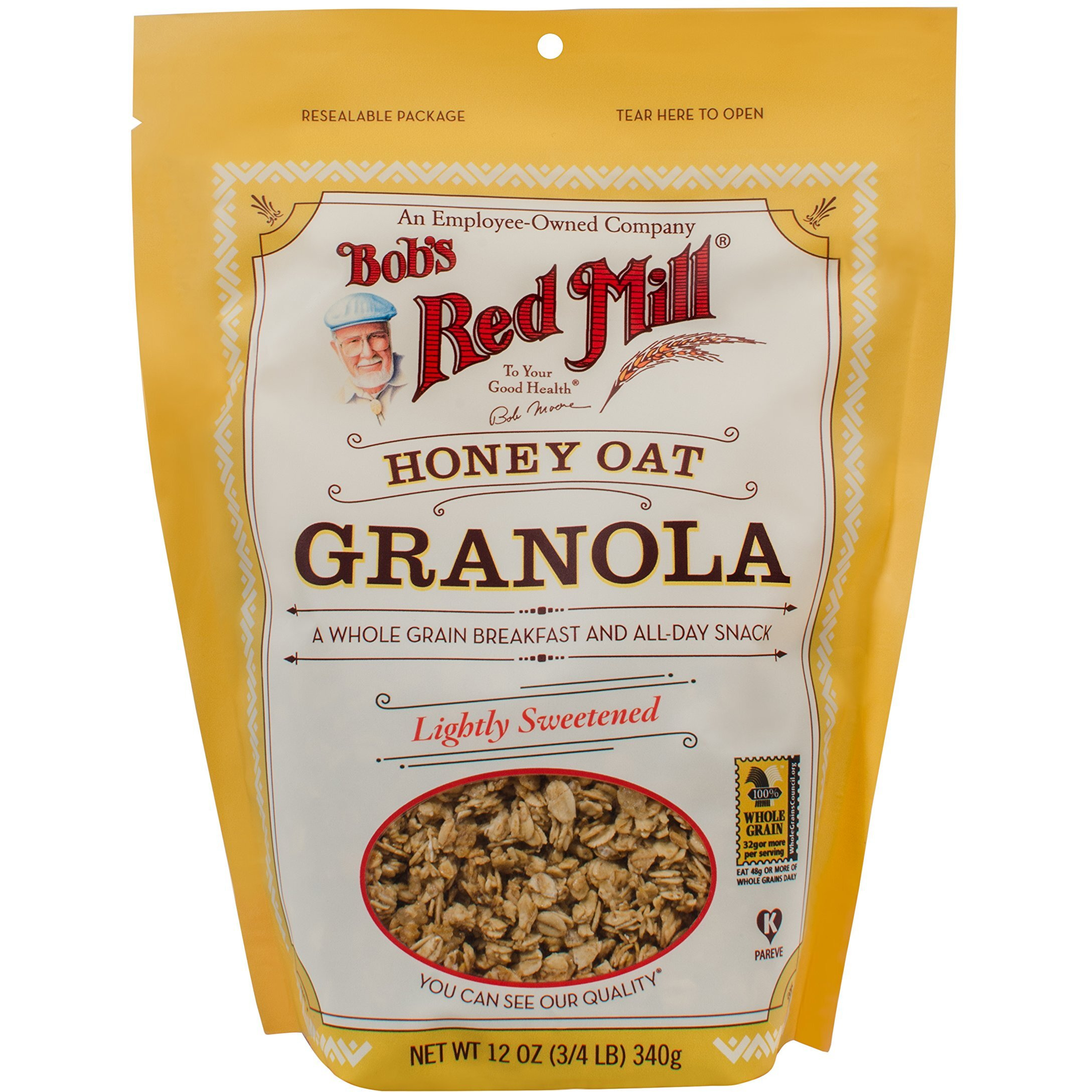 Bob's Red Mill Honey Oat Granola, 12-Ounce (Pack Of 4)