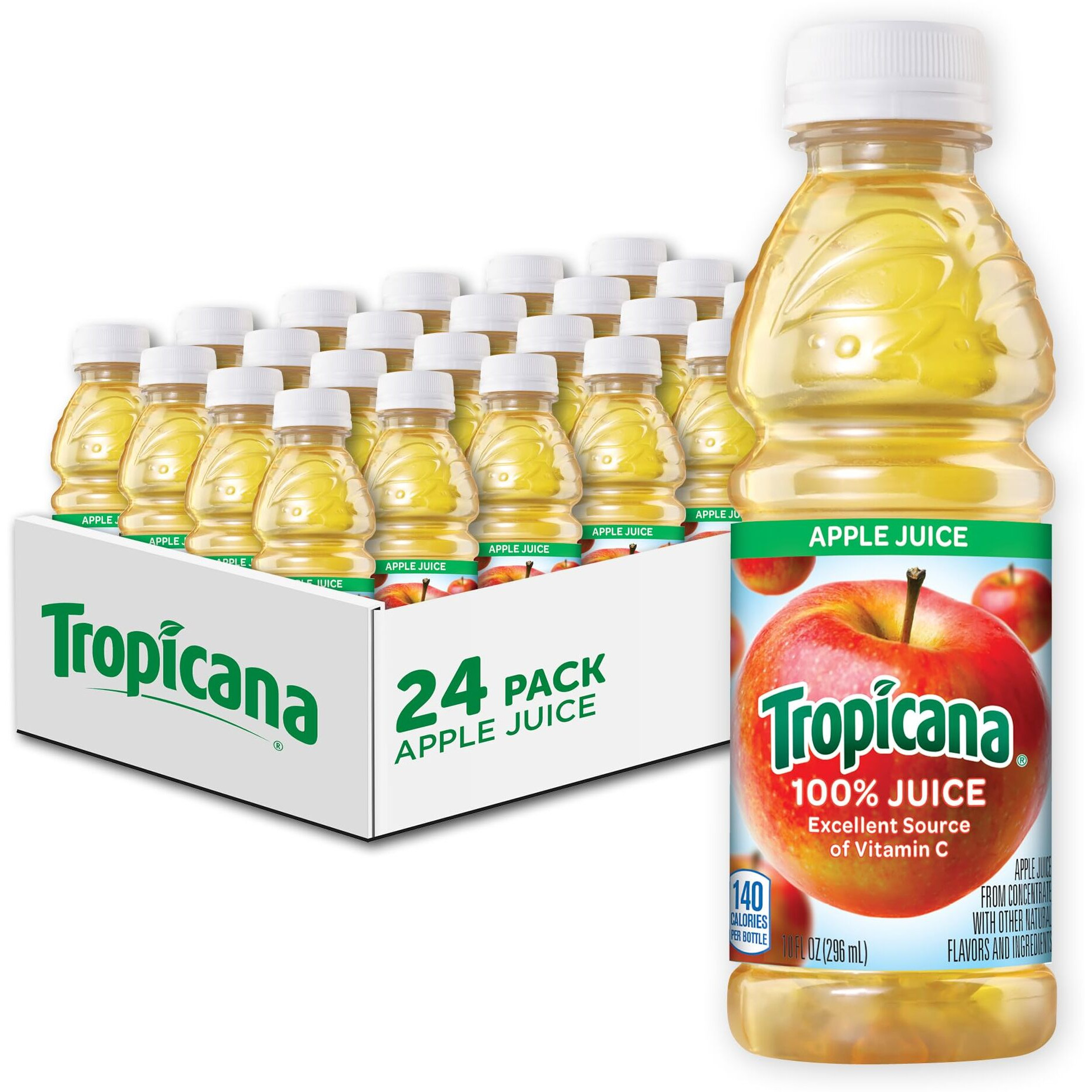 Tropicana Apple Juice, 10 Fl Oz (Pack Of 24)